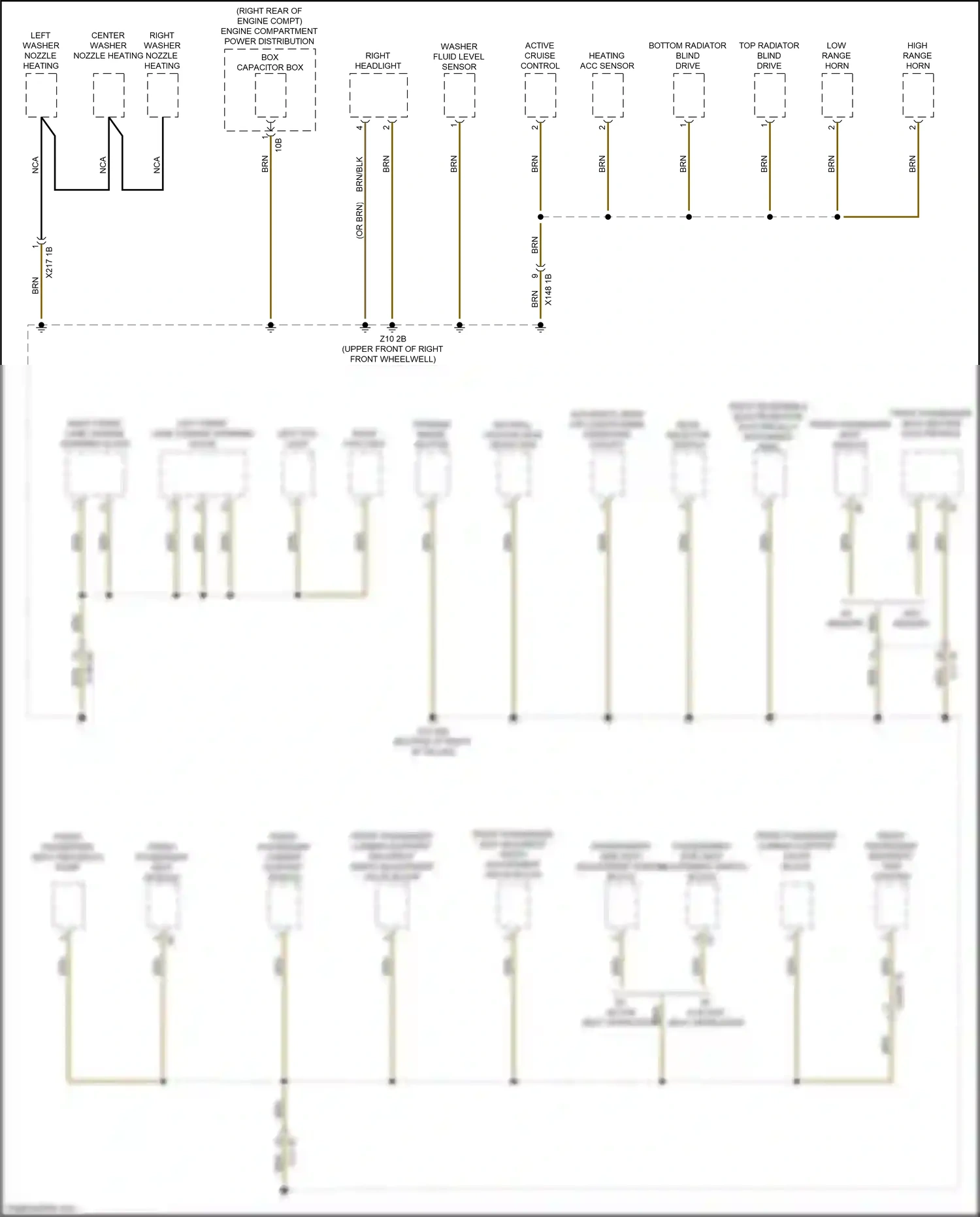 Wiring diagram front passenger lumbar support switch for BMW X3 G01 facelift (2021-2024) (1 of 4)