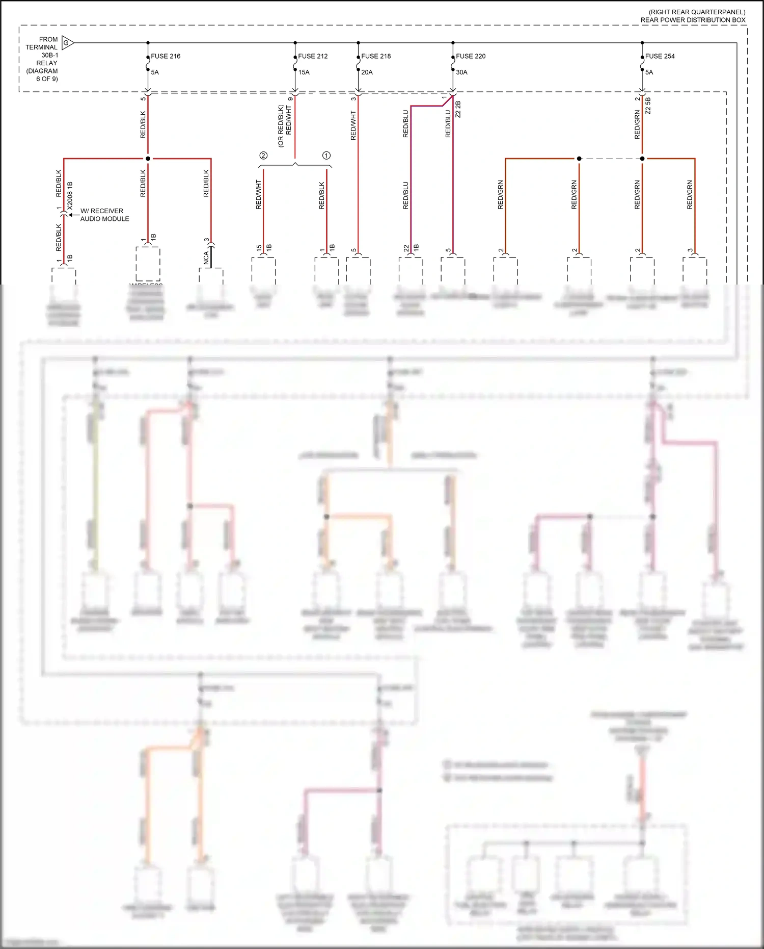 Wiring diagram fuse 252 for BMW X3 G01 facelift (2021-2024) (1 of 2)