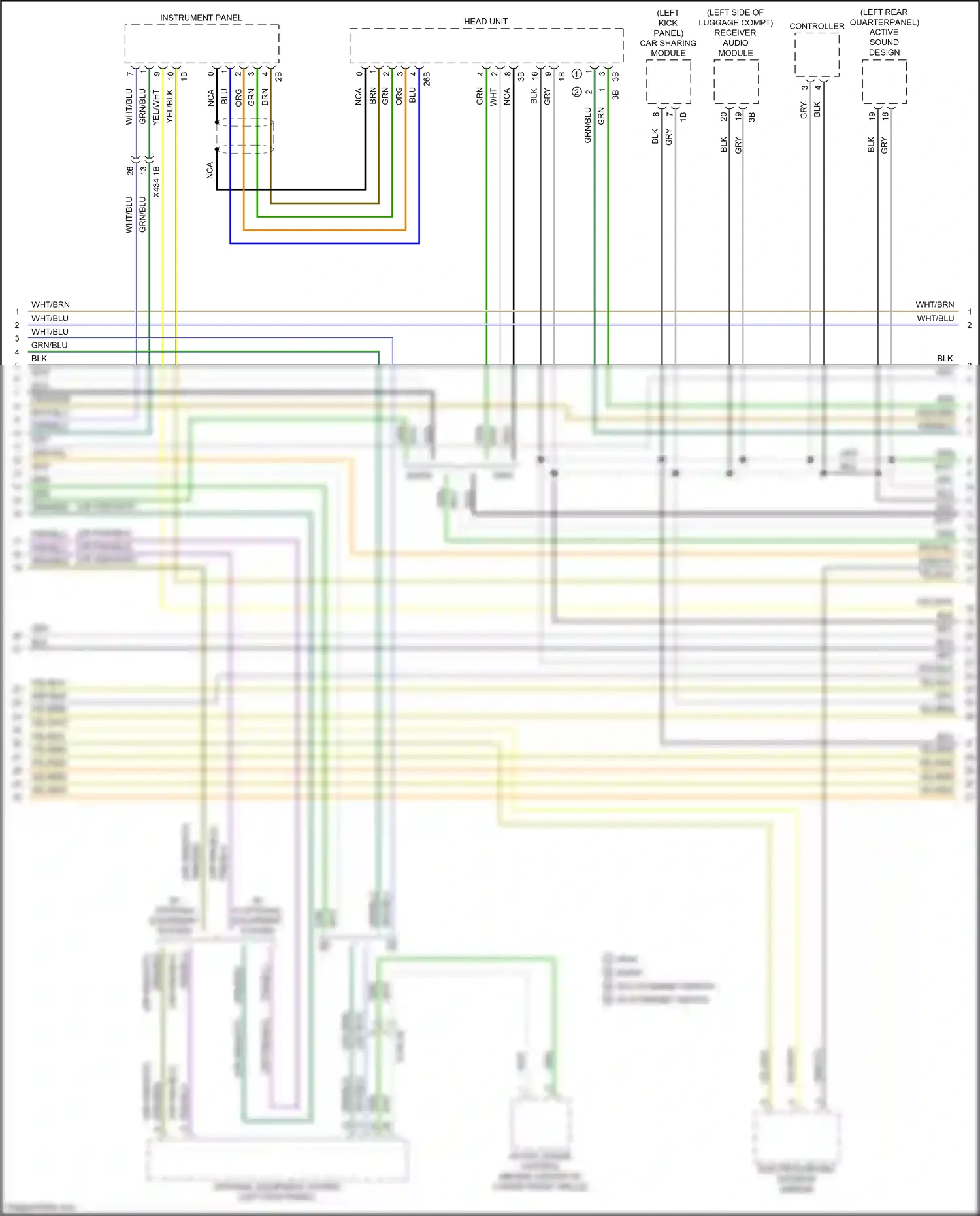 Wiring diagram head unit for BMW X3 G01 facelift (2021-2024) (3 of 32)