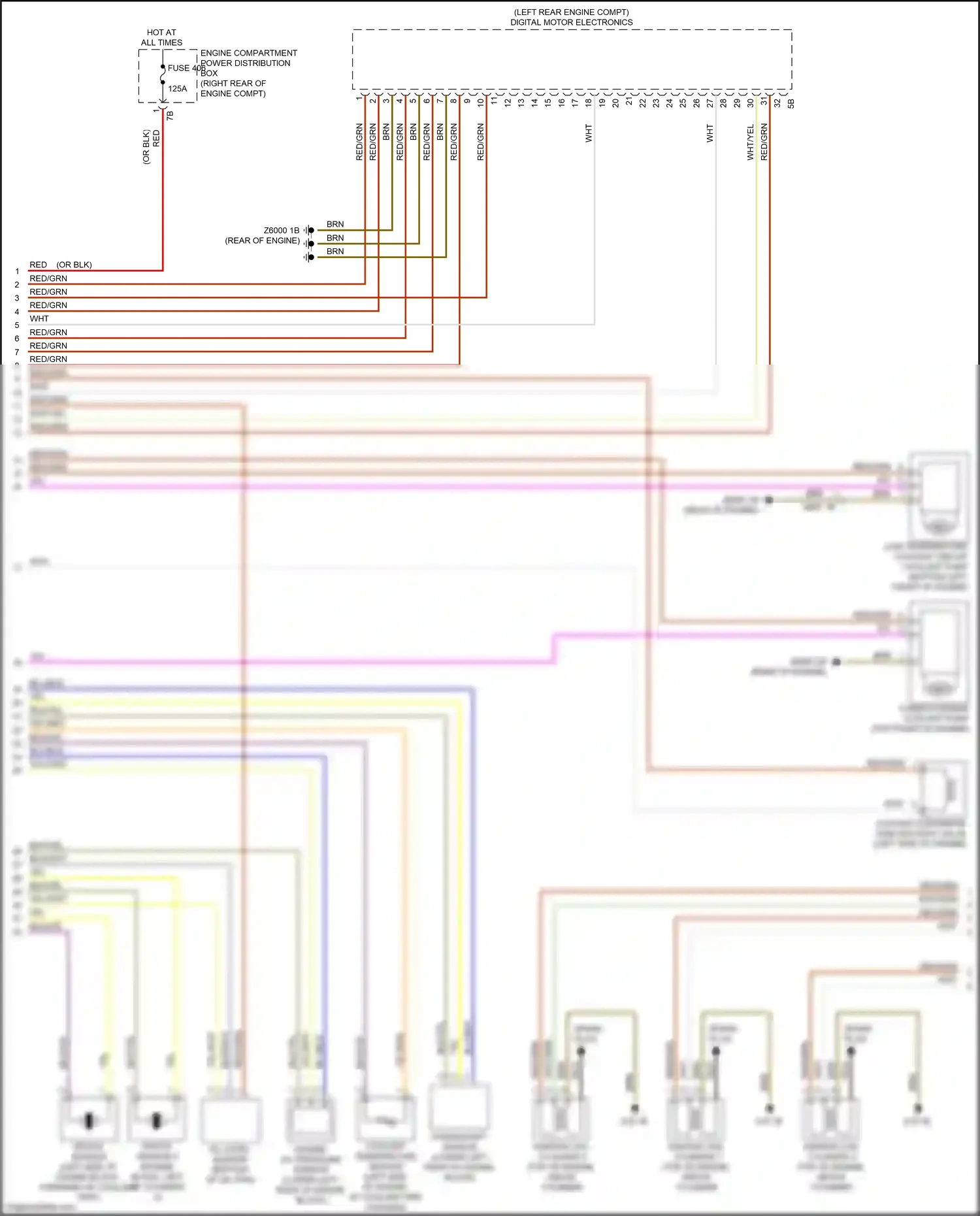 Wiring diagram knock sensor for BMW X3 G01 facelift (2021-2024) (1 of 2)