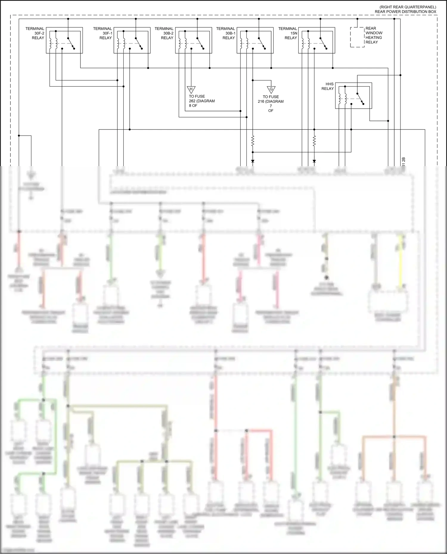 Wiring diagram long-distance range front radar sensor for BMW X3 G01 facelift (2021-2024) (2 of 2)