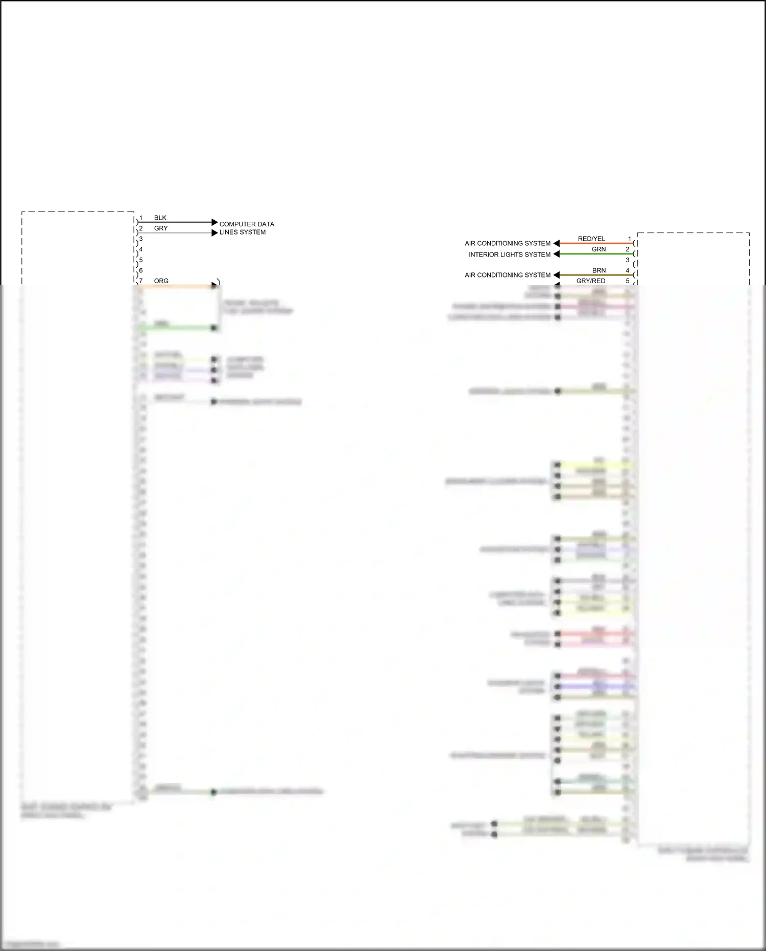 Wiring diagram power distribution system for BMW X3 G01 facelift (2021-2024) (2 of 3)