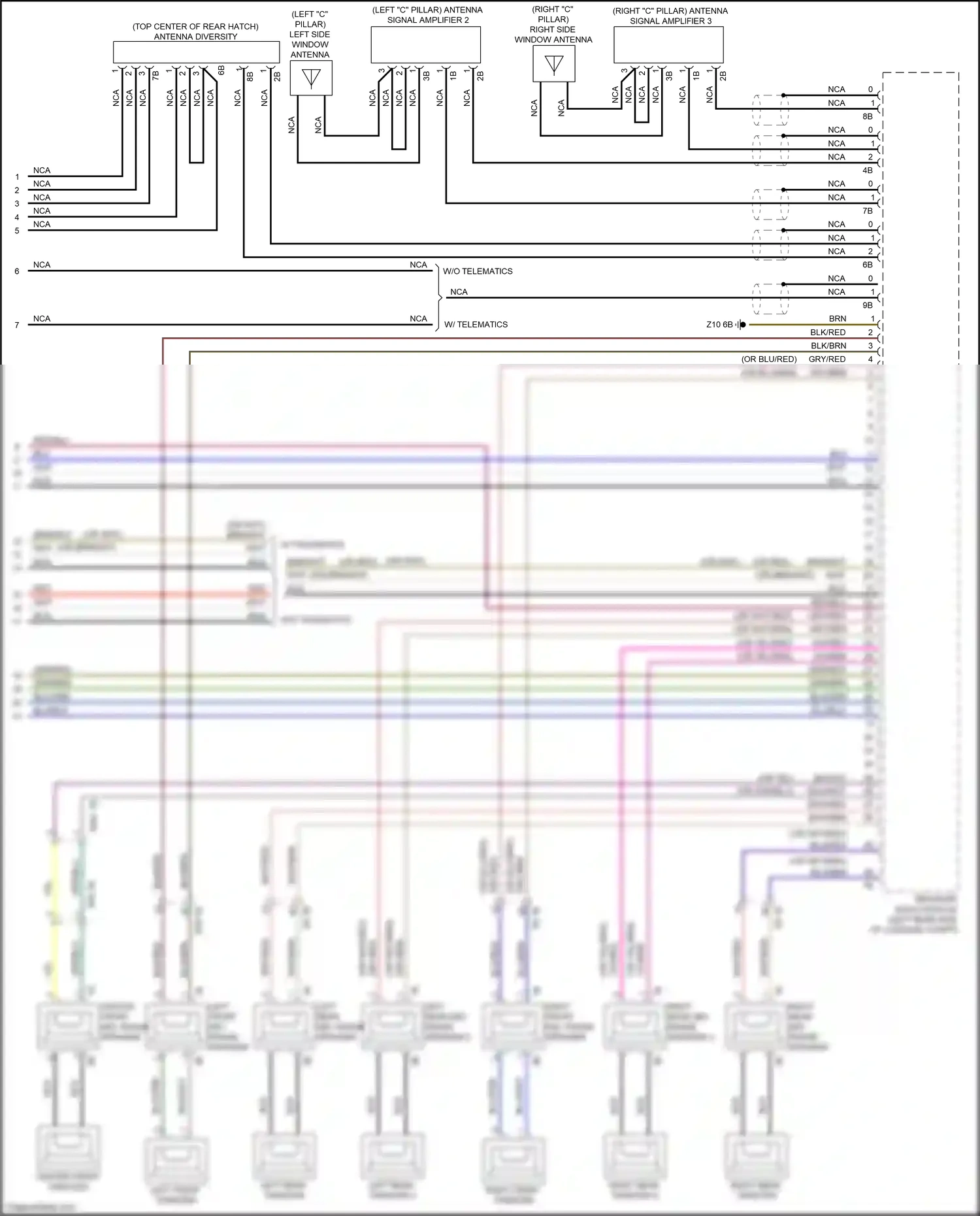 Wiring diagram receiver audio module for BMW X3 G01 facelift (2021-2024) (2 of 6)
