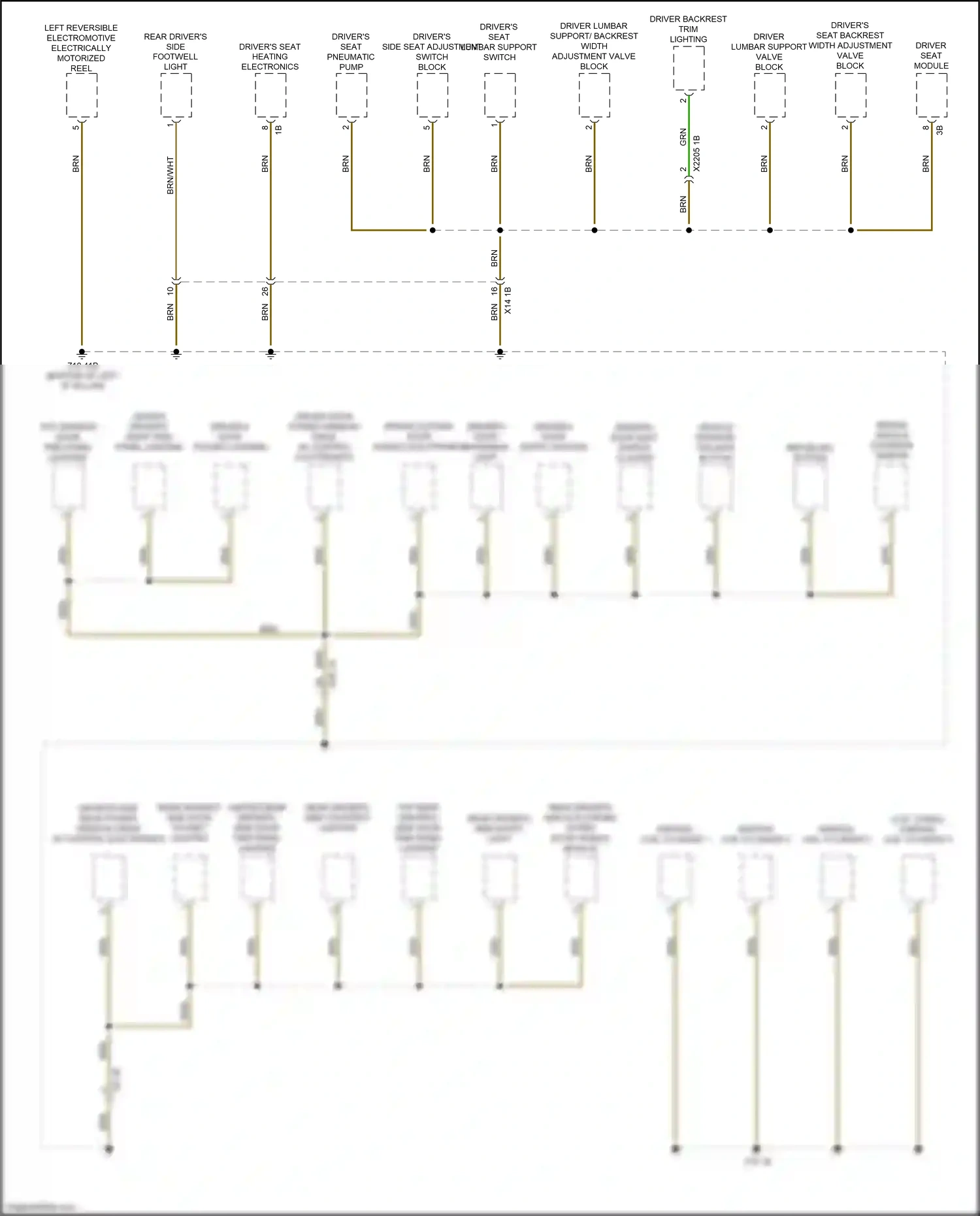 Wiring diagram refueling button for BMW X3 G01 facelift (2021-2024) (1 of 1)