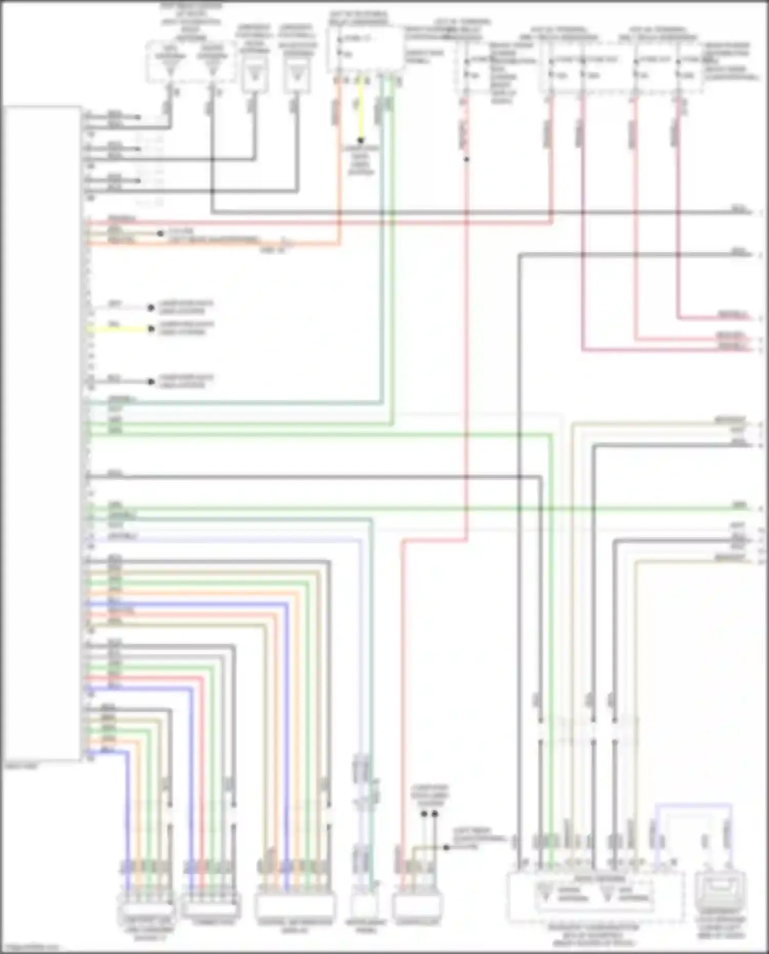 X3 BMW G01 (2017-2021): Navigation circuit, high level w/ receiver audio module (1 of 3)