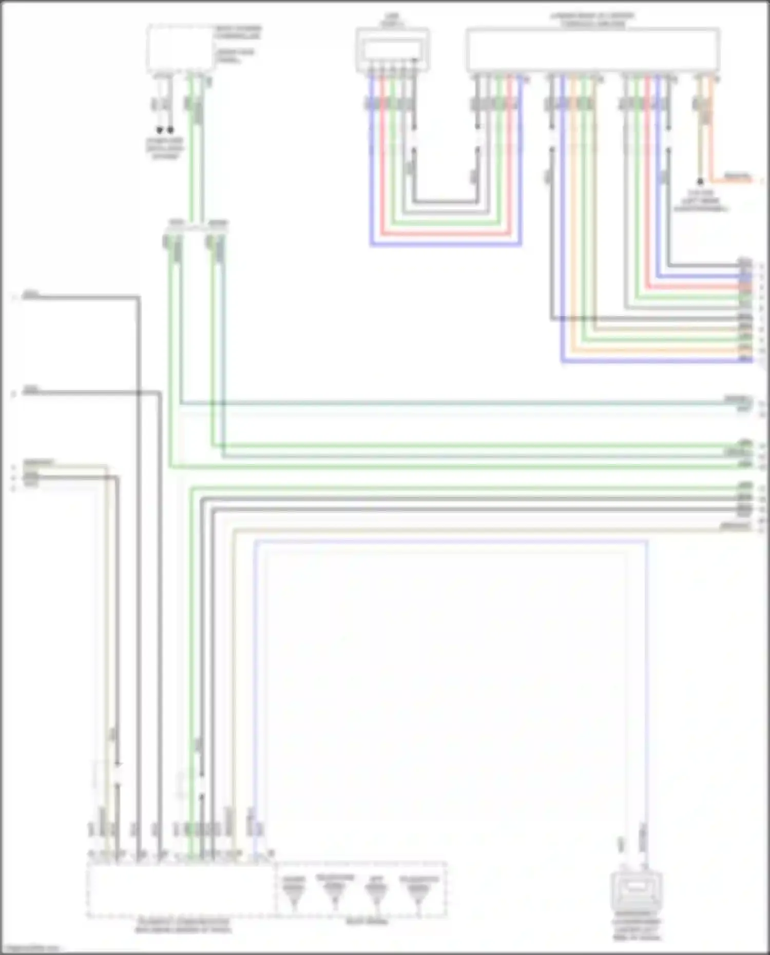 Car Wiring Diagrams for X3 BMW G01 (2017-2021): Hifi radio circuit, w/o active sound design (4 of 5)