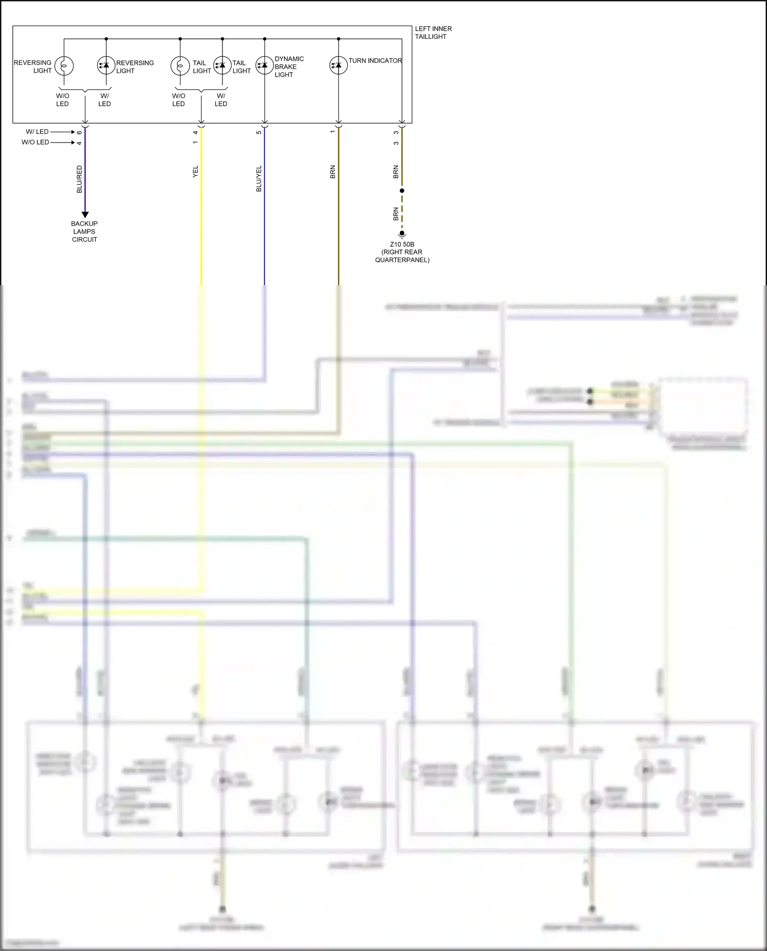 BMW X3 G01 (2017-2021) blu/yel wiring diagram  (25 of 30)