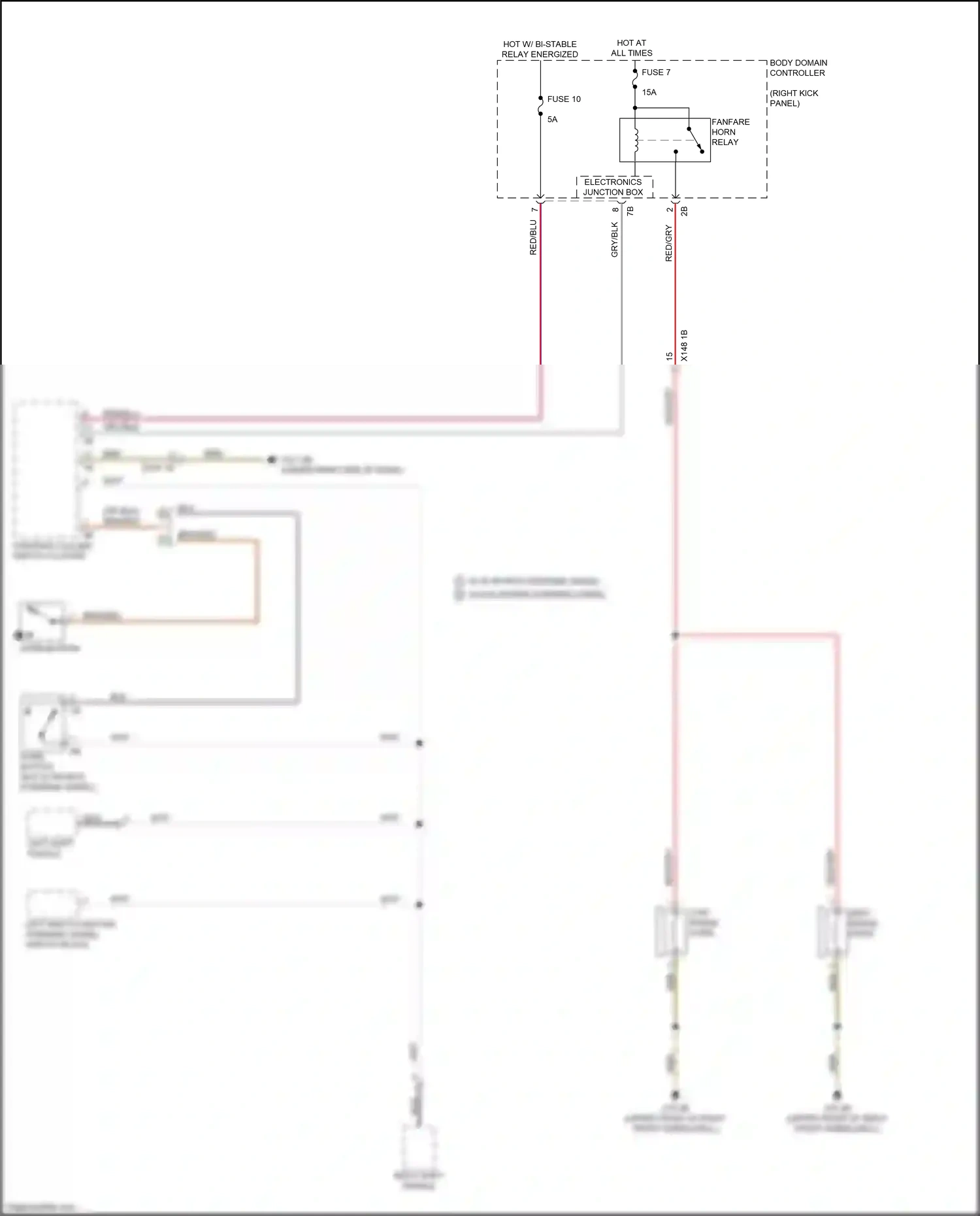 BMW X3 G01 (2017-2021) brn/red wiring diagram  (7 of 10)