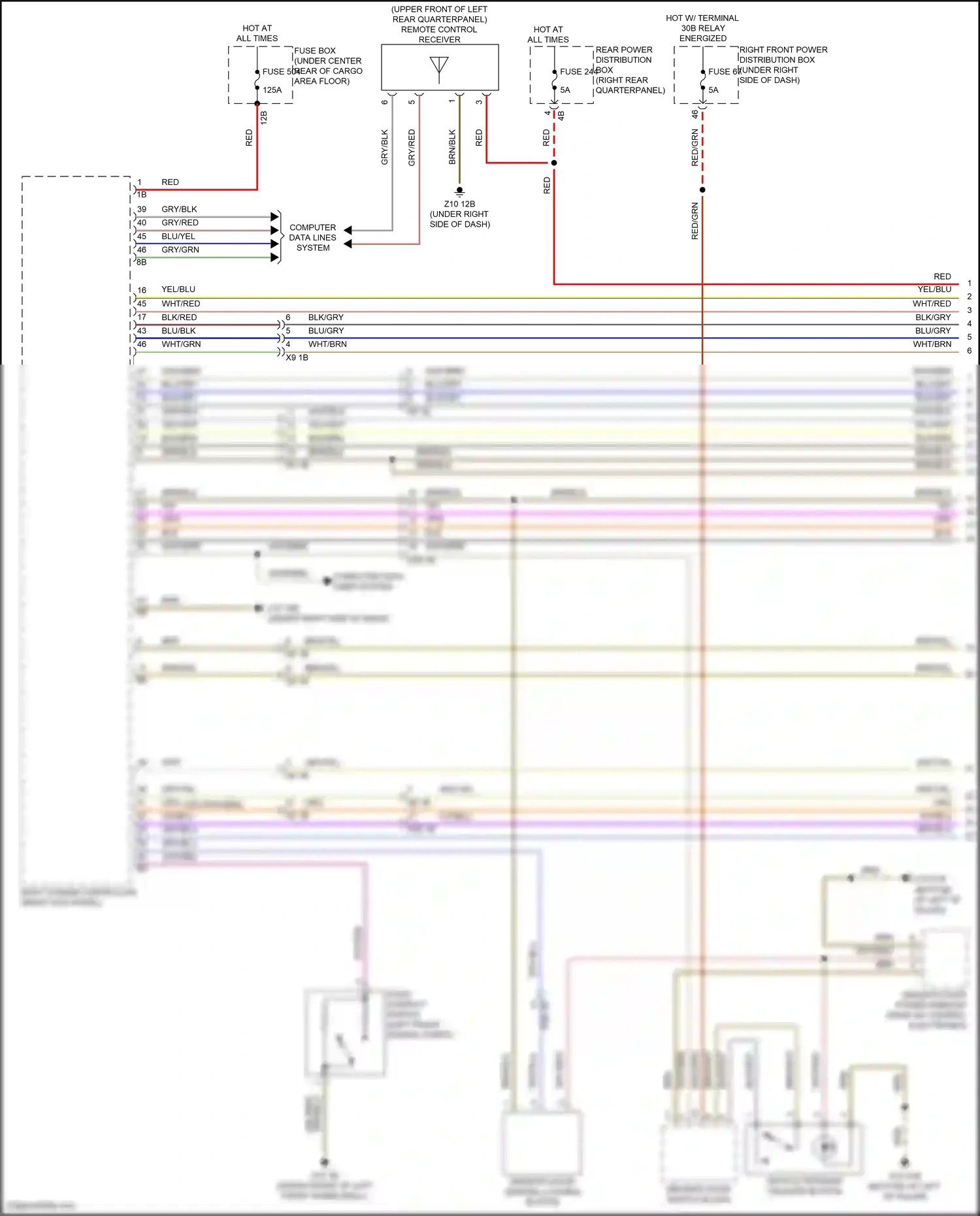 Wiring diagram brn/yel for BMW X3 G01 (2017-2021) (8 of 10)