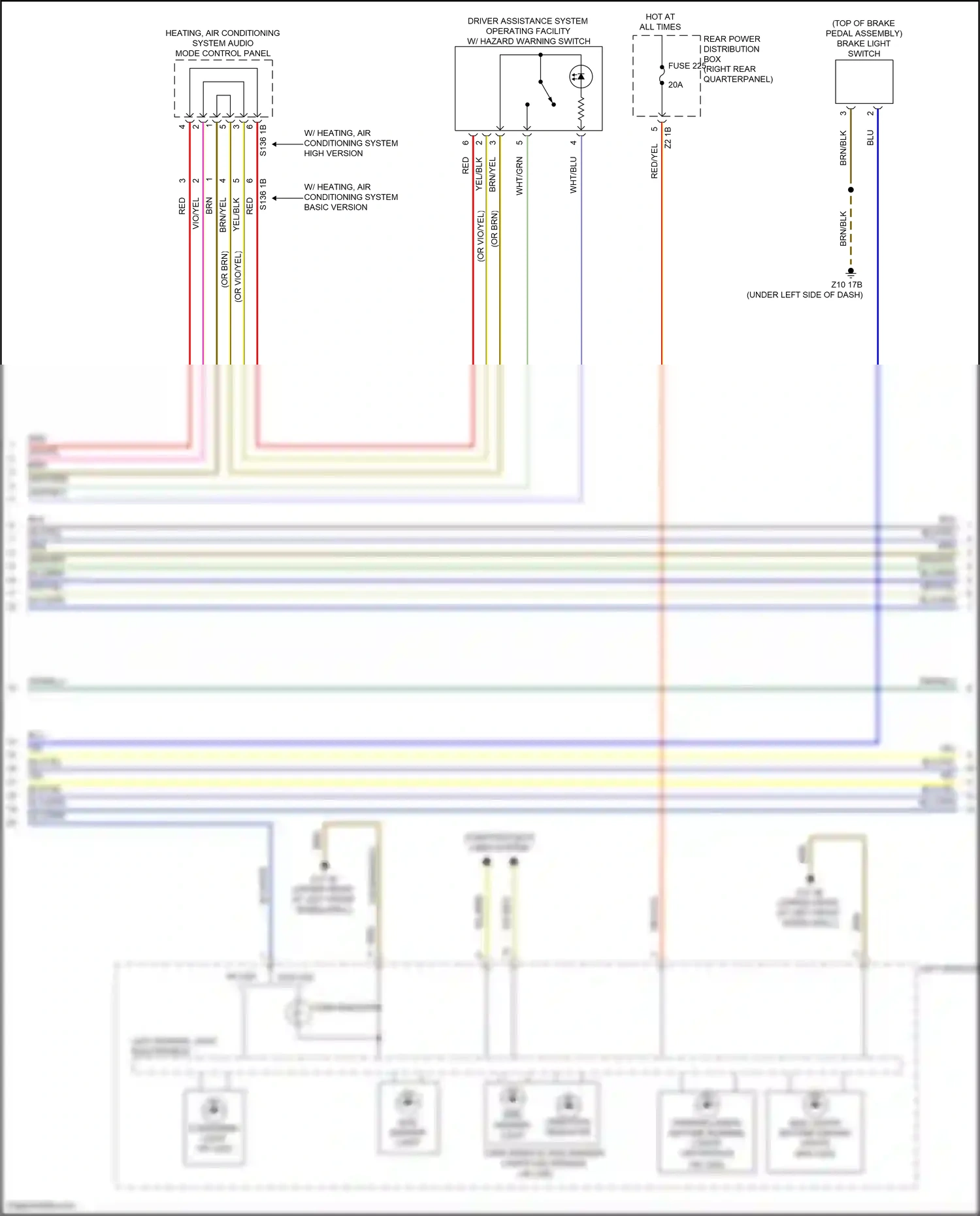 Wiring diagram brn/yel for BMW X3 G01 (2017-2021) (6 of 10)