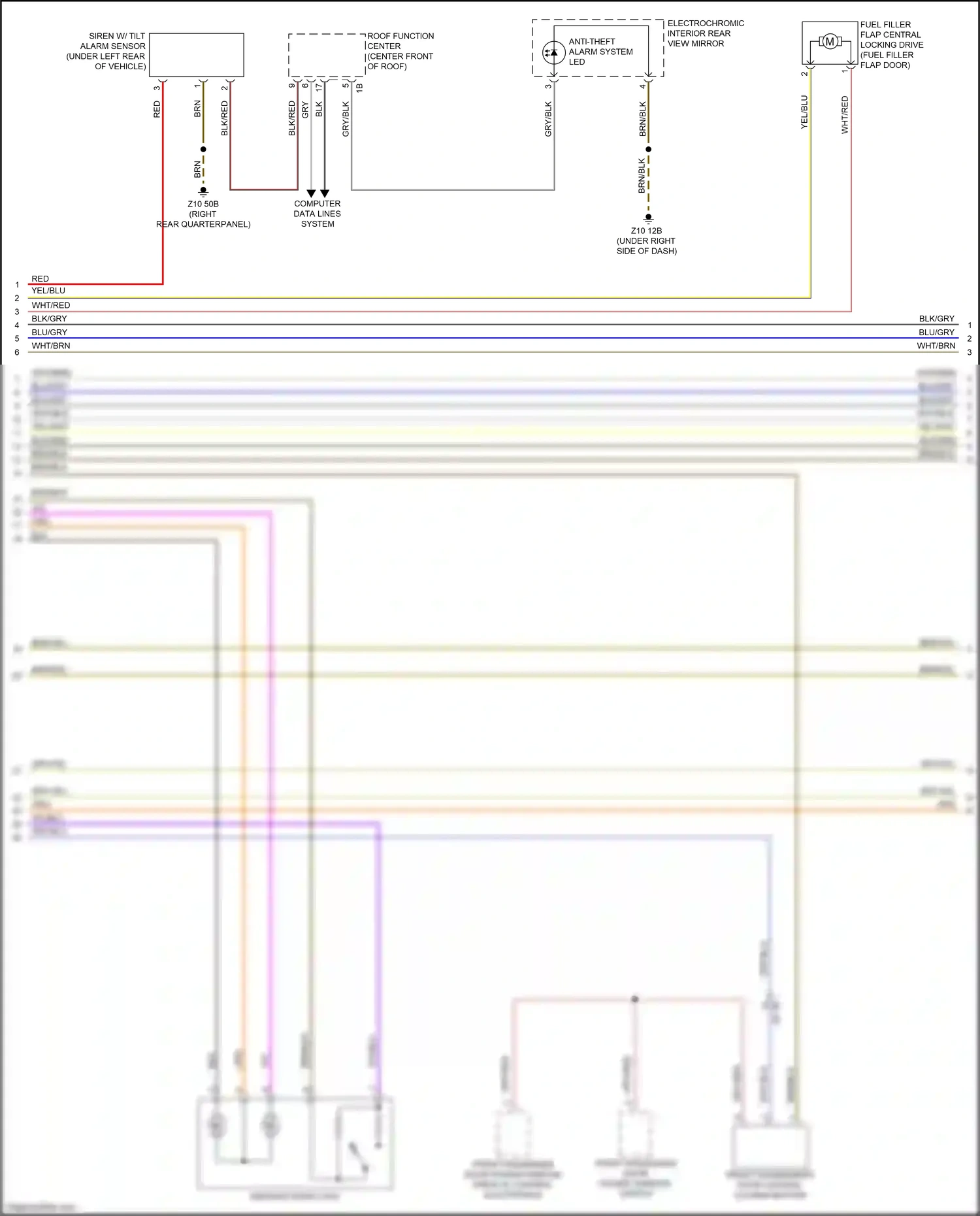 Wiring diagram brn/yel for BMW X3 G01 (2017-2021) (2 of 10)
