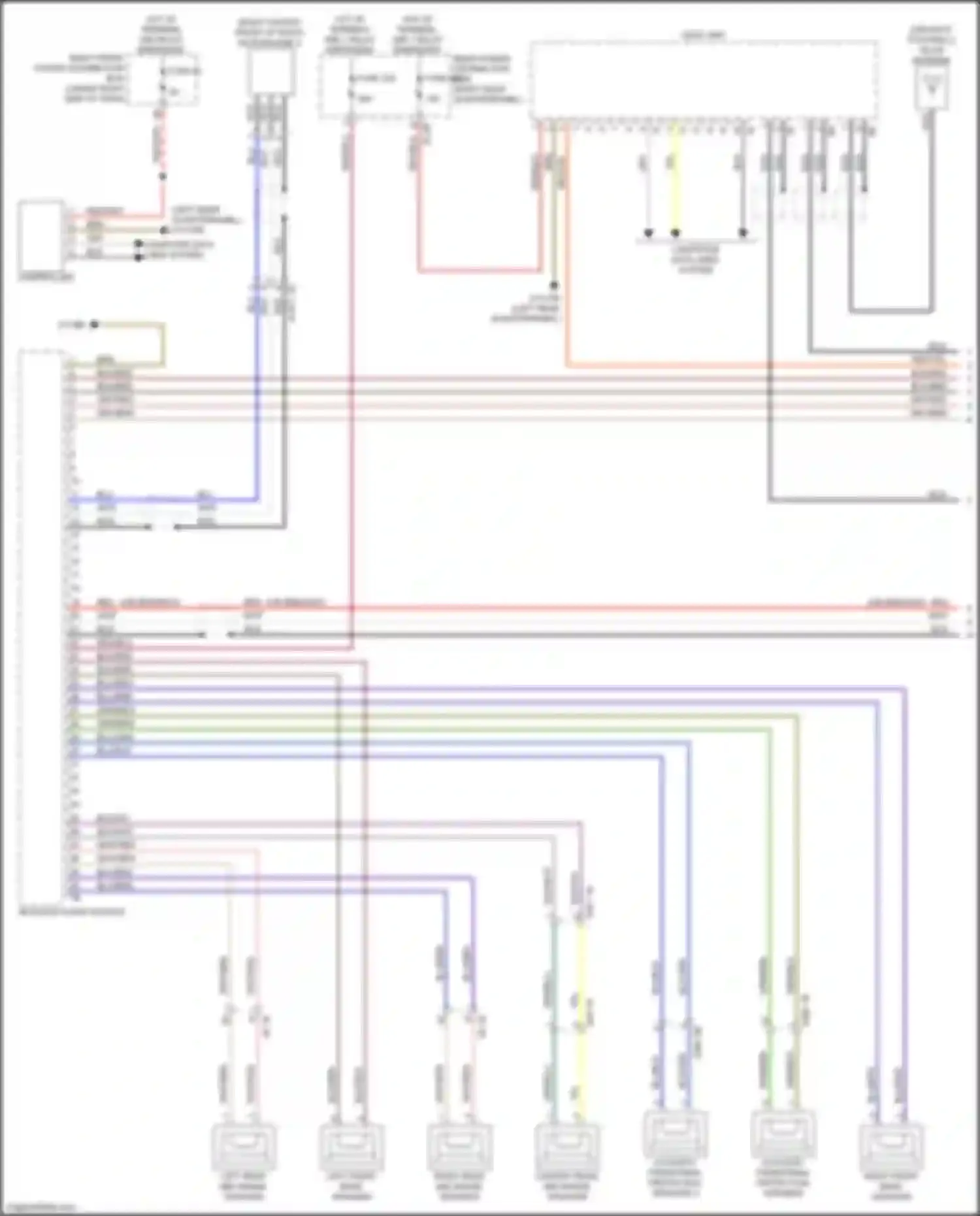 Wiring diagram center front mid-range speaker for BMW X3 G01 (2017-2021) (1 of 6)