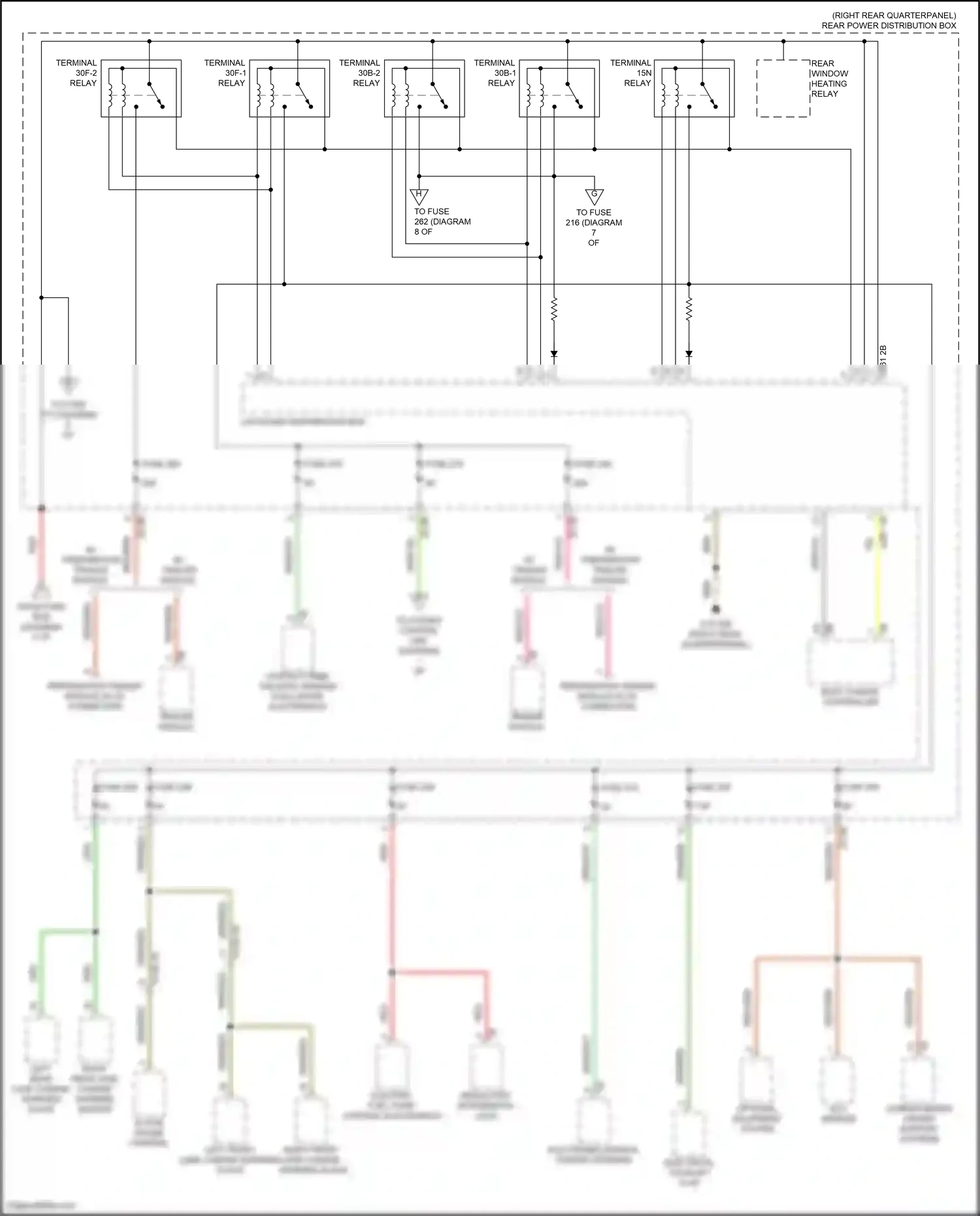Wiring diagram electric fuel pump control electronics for BMW X3 G01 (2017-2021) (2 of 6)