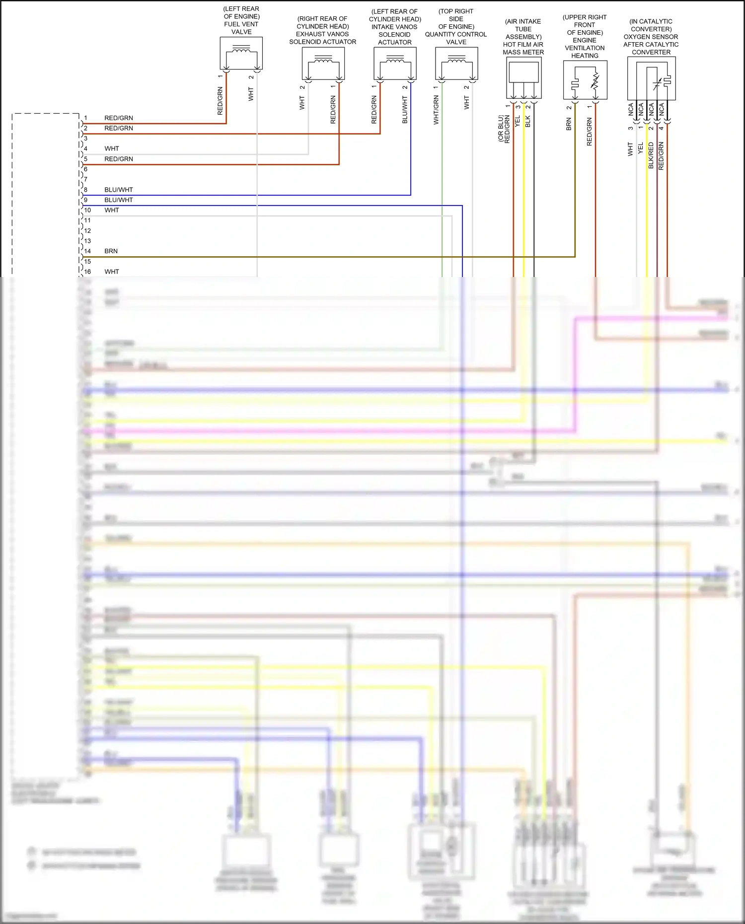 Wiring diagram engine ventilation heating for BMW X3 G01 (2017-2021) (1 of 2)