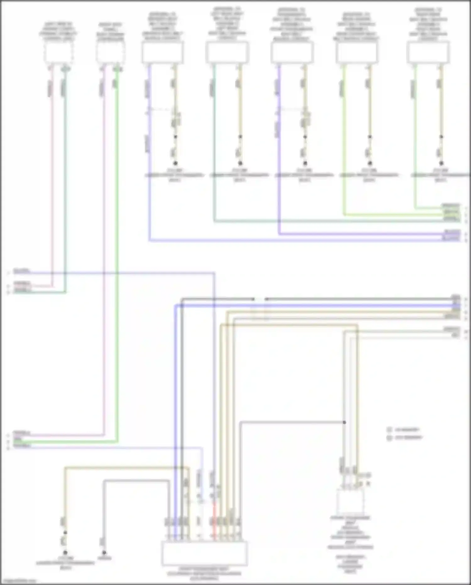Wiring diagram front passenger seat heating electronics for BMW X3 G01 (2017-2021) (6 of 6)