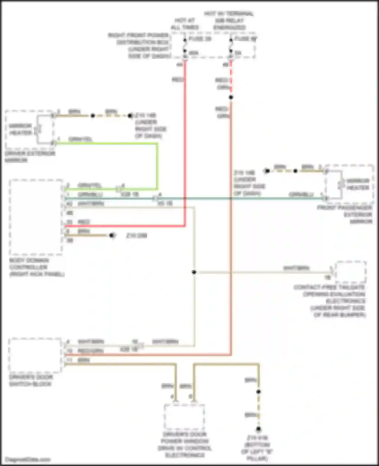 Wiring diagram hot at all times for BMW X3 G01 (2017-2021) (15 of 41)