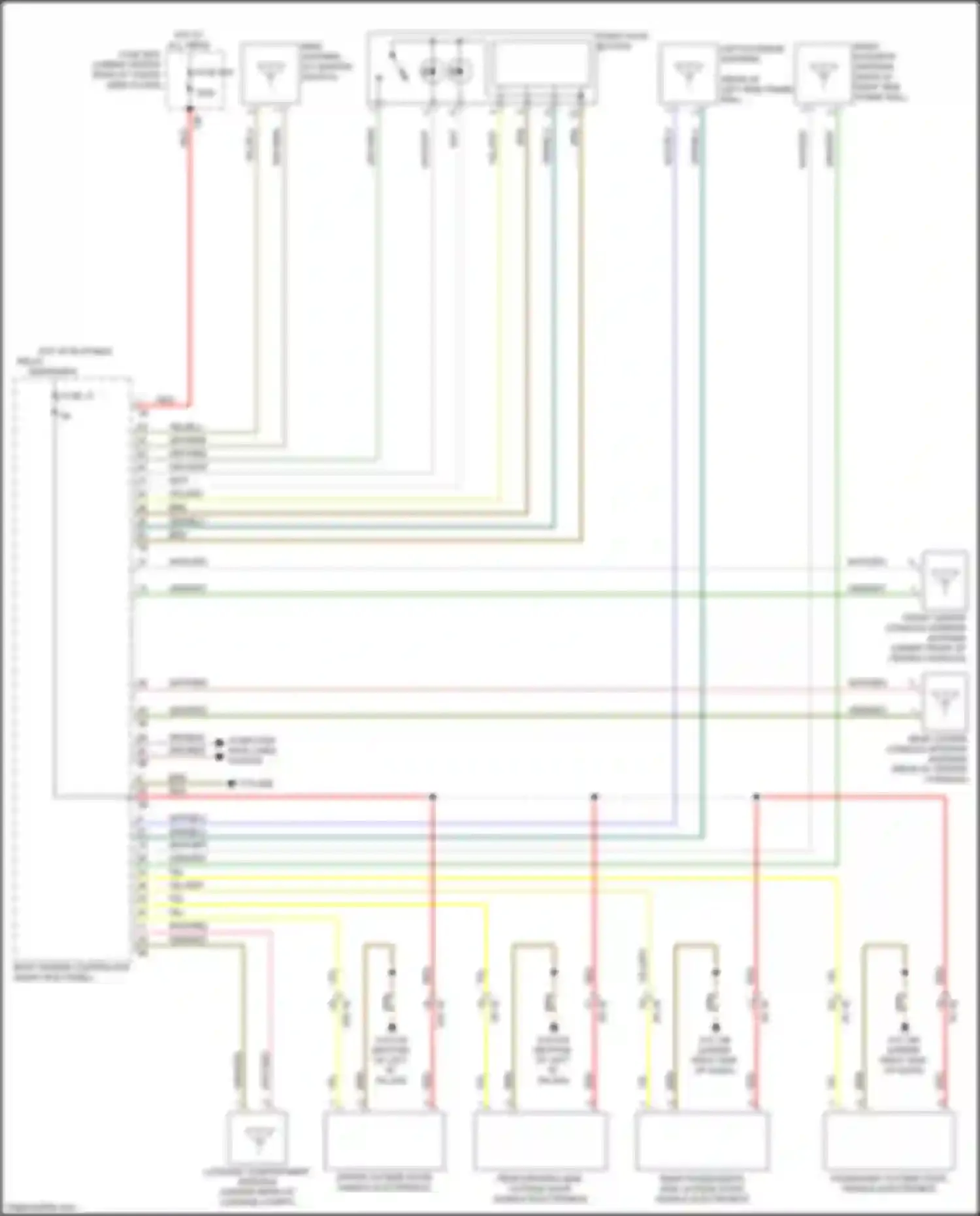 Wiring diagram hot w/ bi-stable relay energized for BMW X3 G01 (2017-2021) (1 of 16)