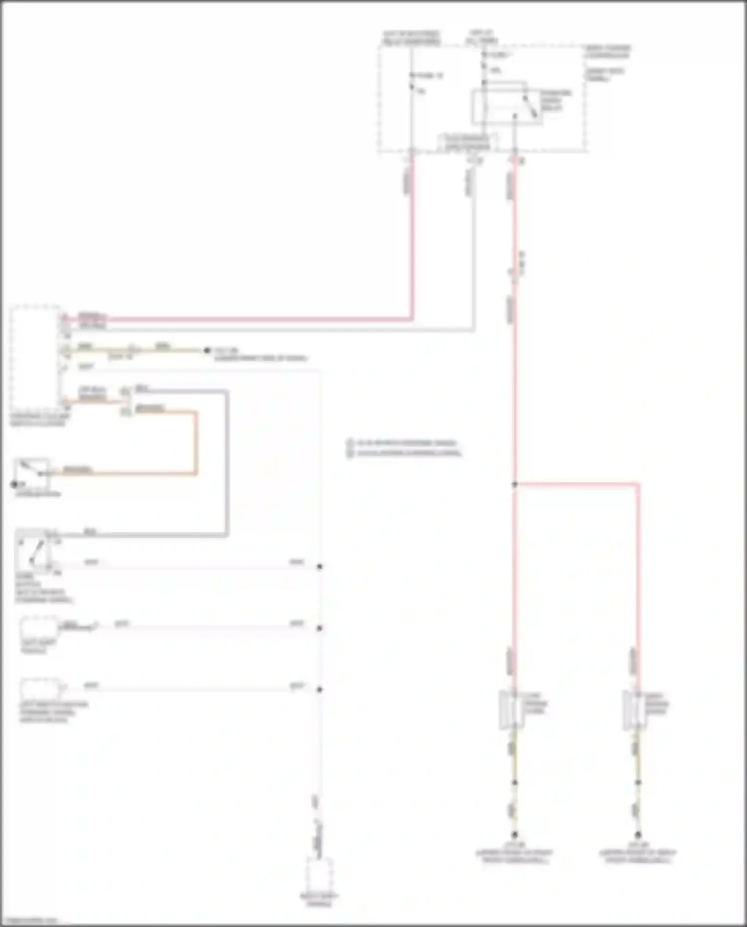 Wiring diagram hot w/ bi-stable relay energized for BMW X3 G01 (2017-2021) (5 of 16)