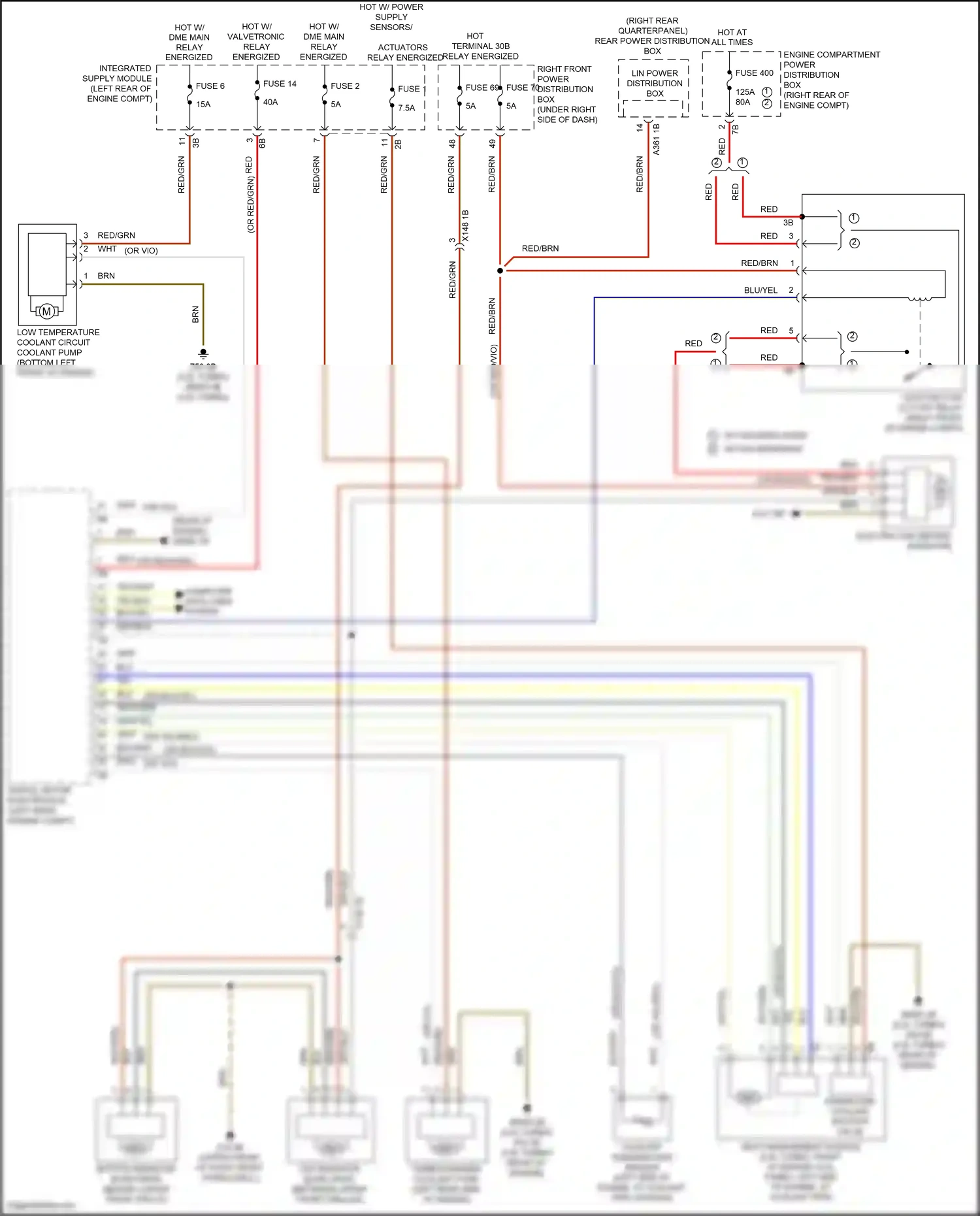 BMW X3 G01 (2017-2021) integrated supply module wiring diagram  (1 of 5)
