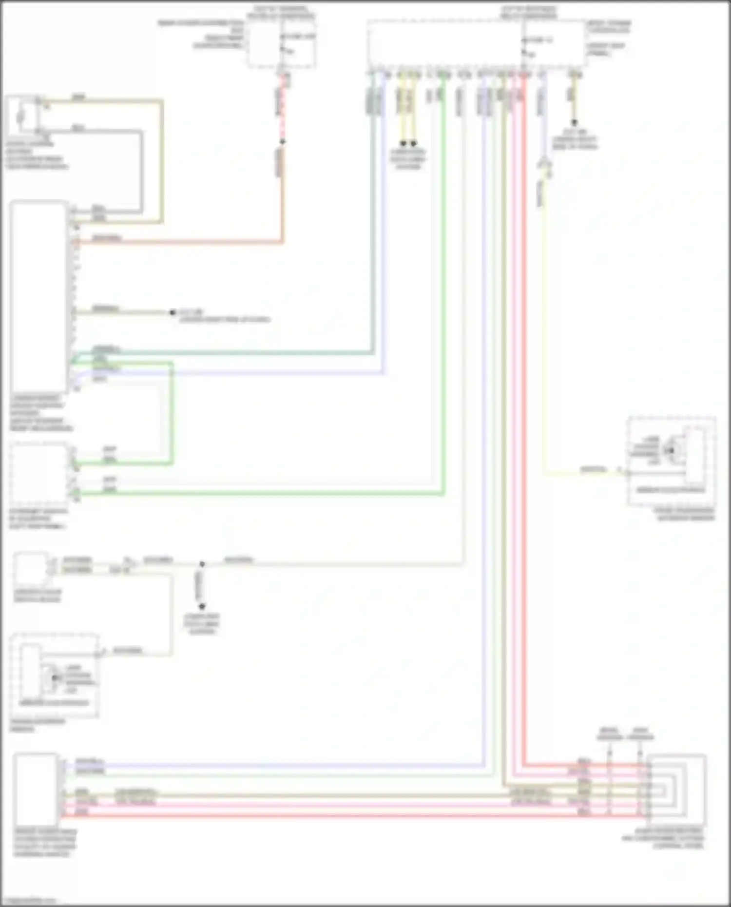 Wiring diagram lane change warning led for BMW X3 G01 (2017-2021) (1 of 4)