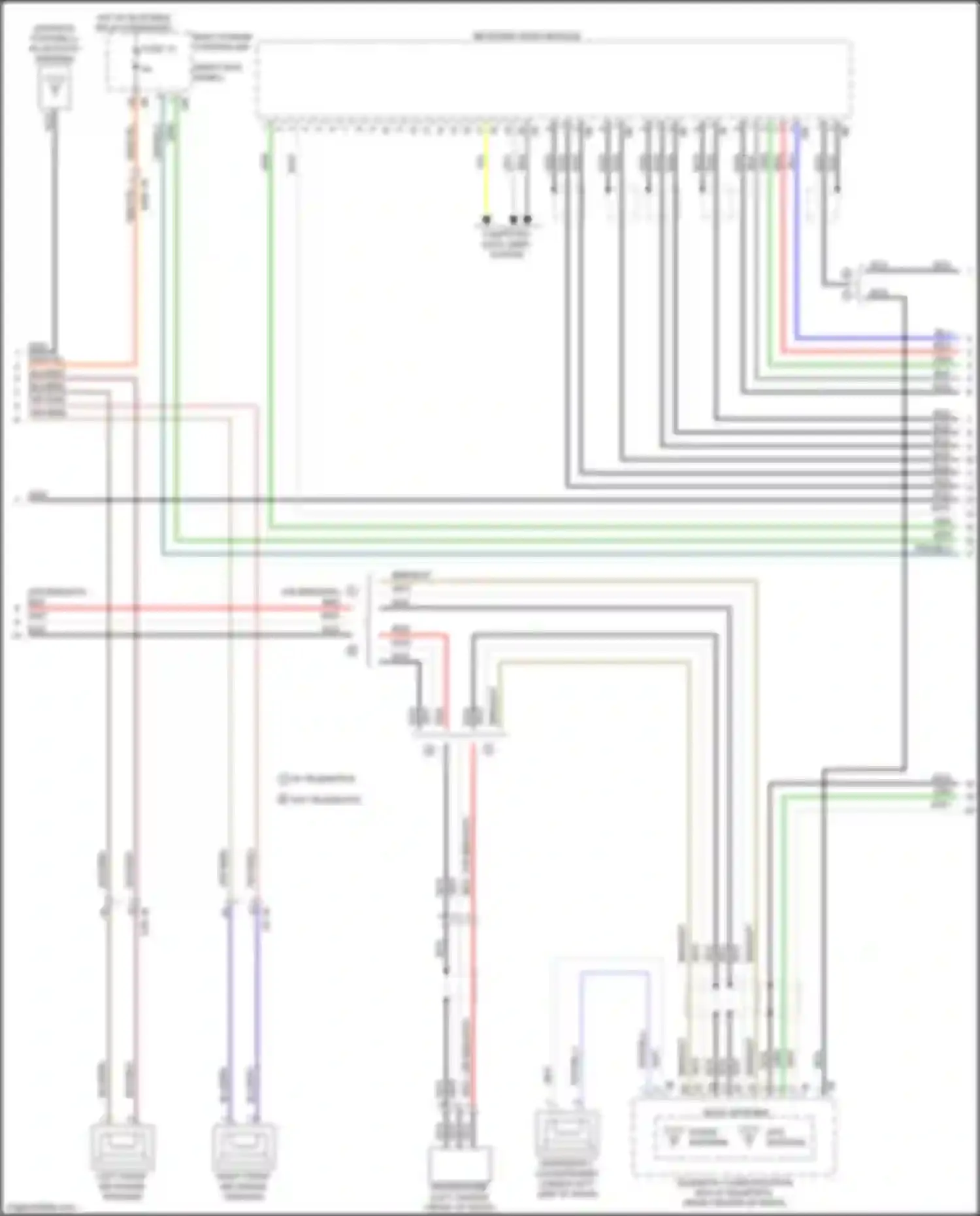 Wiring diagram left front mid-range speaker for BMW X3 G01 (2017-2021) (11 of 15)