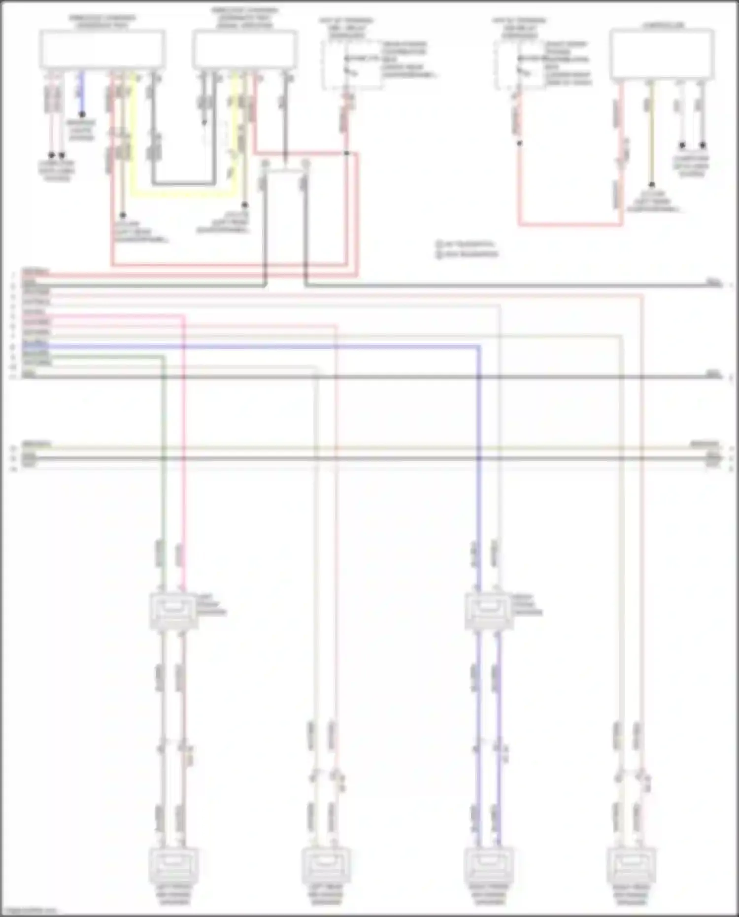 Wiring diagram left front mid-range speaker for BMW X3 G01 (2017-2021) (2 of 15)