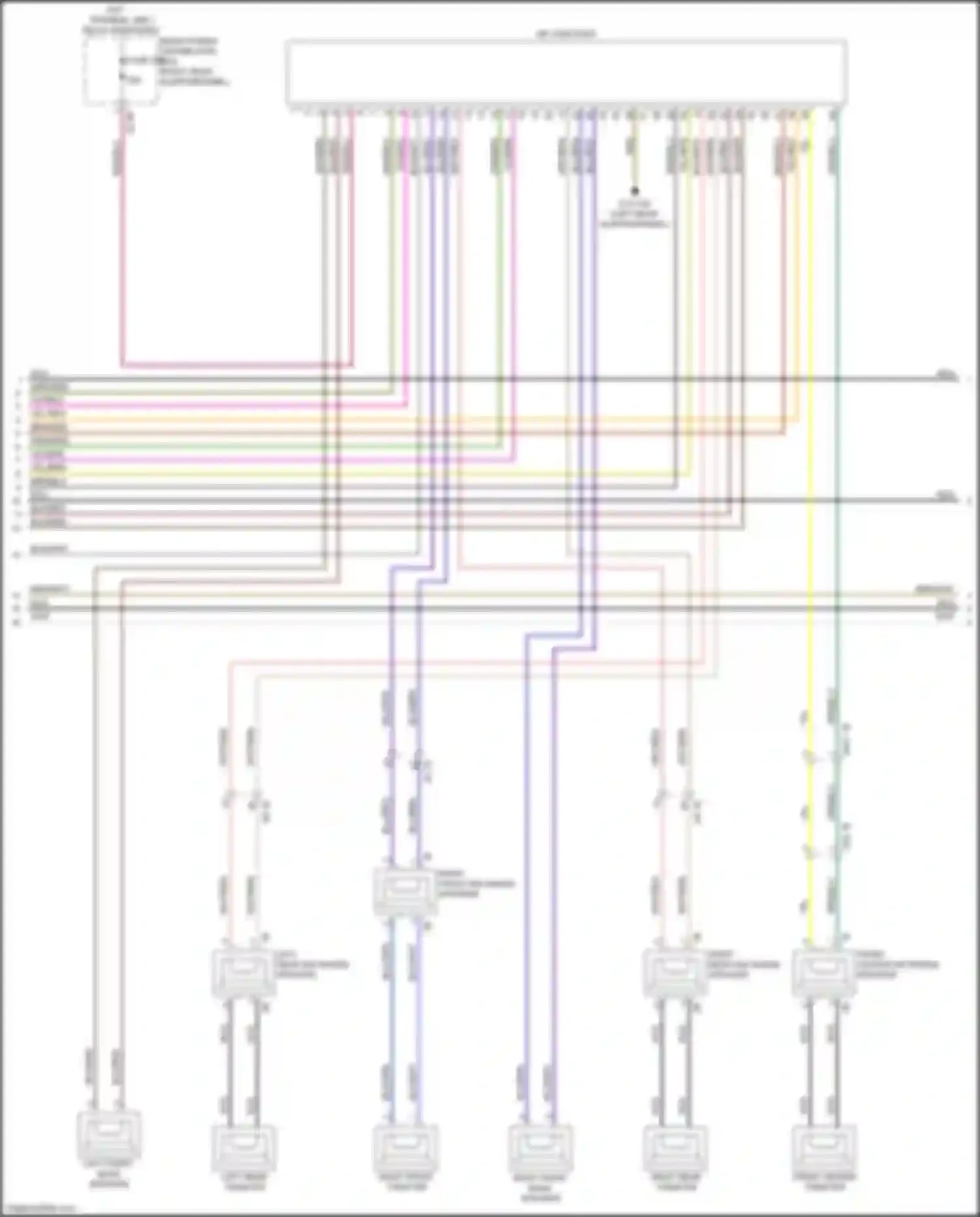 Wiring diagram left rear tweeter for BMW X3 G01 (2017-2021) (2 of 9)