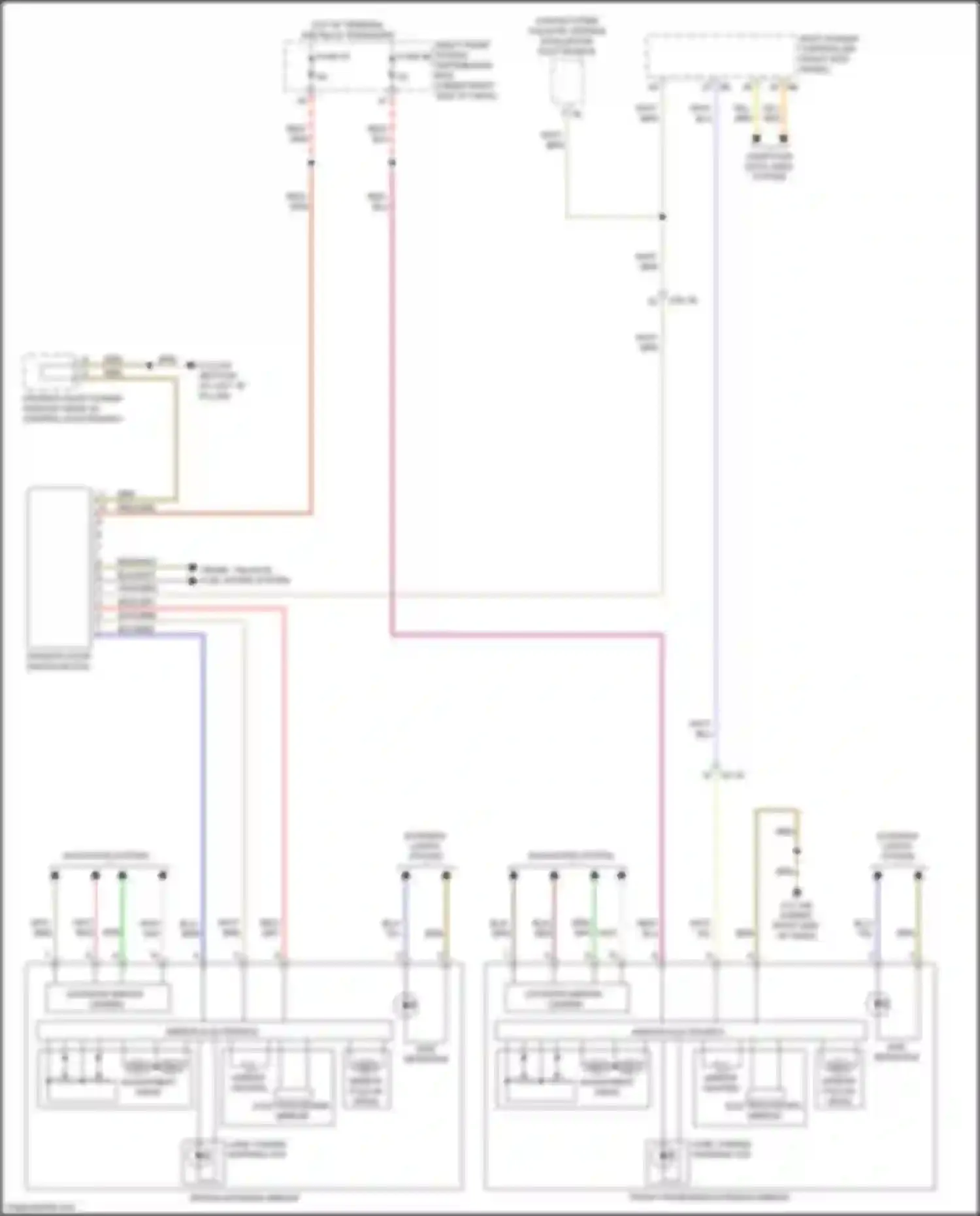 Wiring diagram mirror fold- in drive for BMW X3 G01 (2017-2021) (1 of 1)