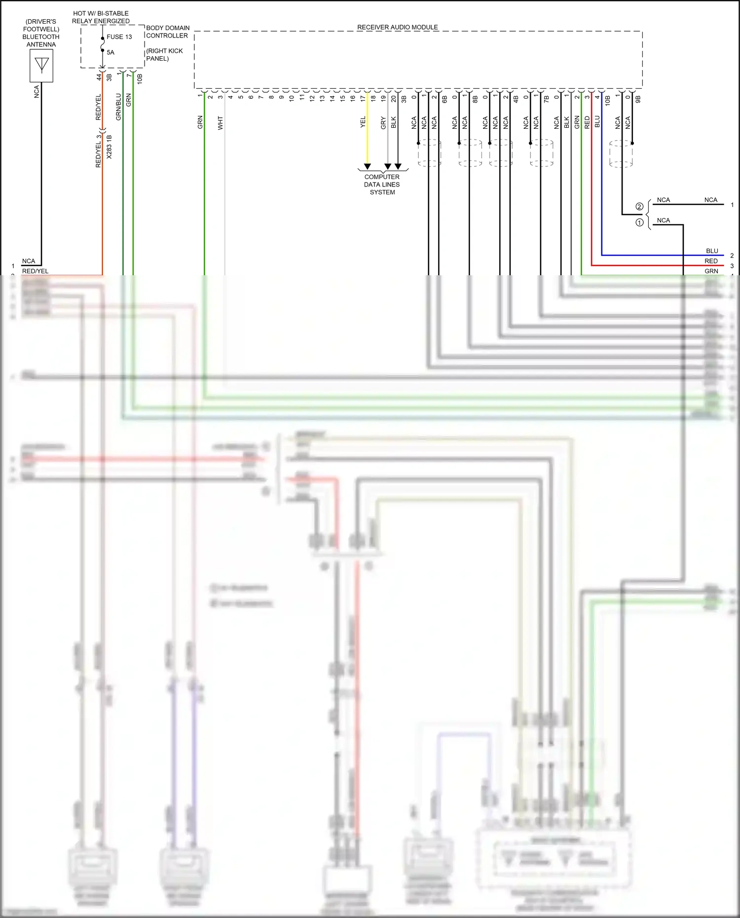 BMW X3 G01 (2017-2021) nca wiring diagram  (71 of 102)