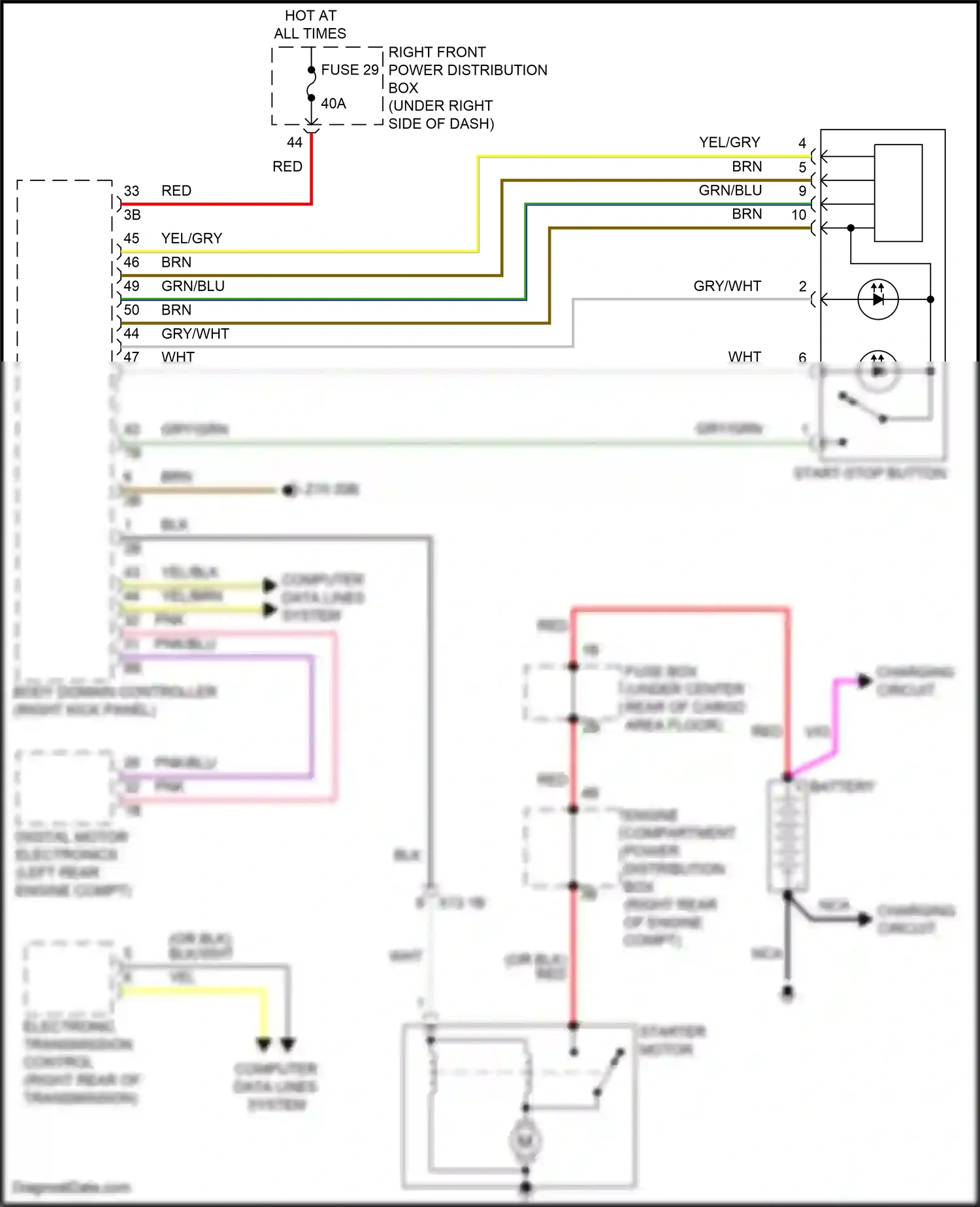 BMW X3 G01 (2017-2021) pnk/blu wiring diagram  (10 of 17)