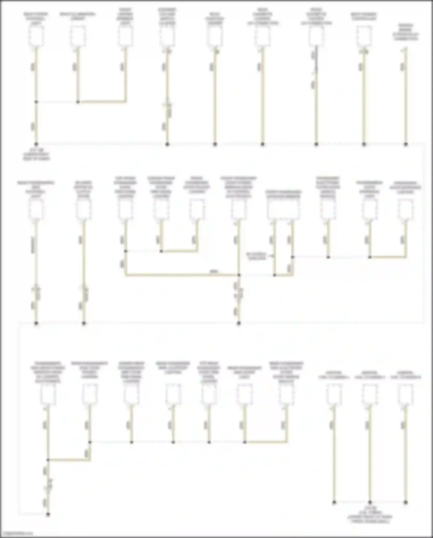 Wiring diagram rear passenger side courtesy lighting for BMW X3 G01 (2017-2021) (2 of 2)
