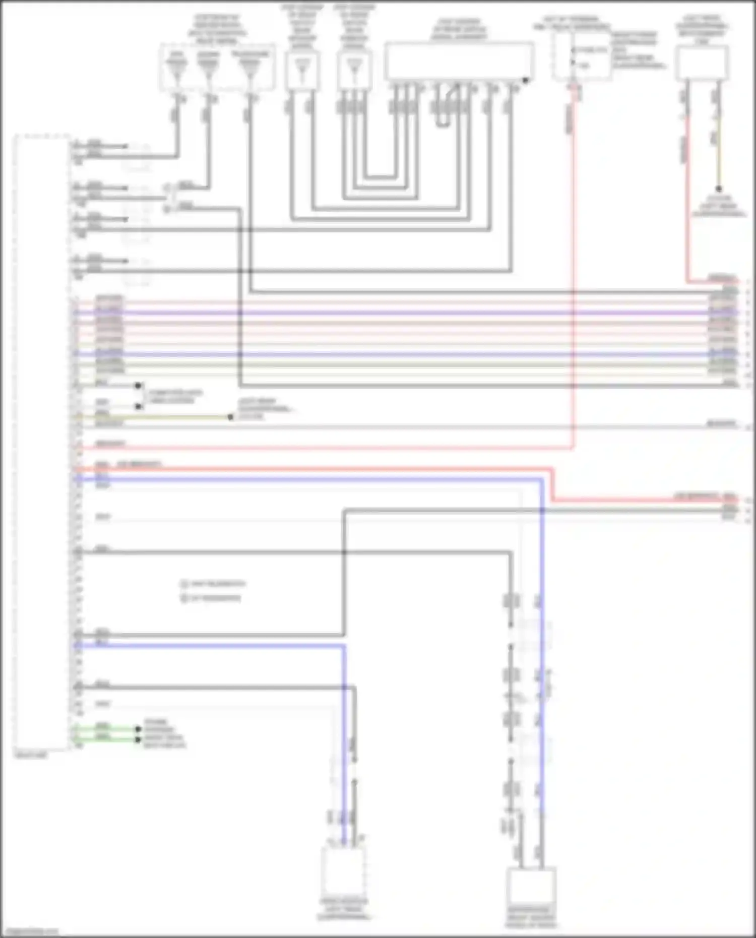 Wiring diagram rear-window aerial for BMW X3 G01 (2017-2021) (1 of 8)