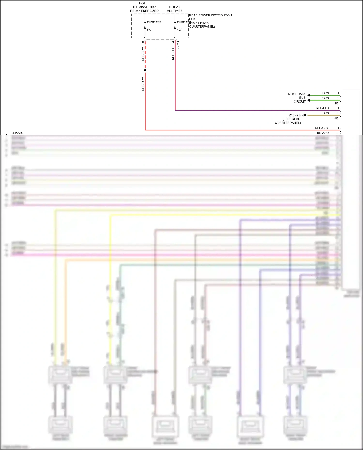 BMW X3 G01 (2017-2021) red/blu wiring diagram  (19 of 47)