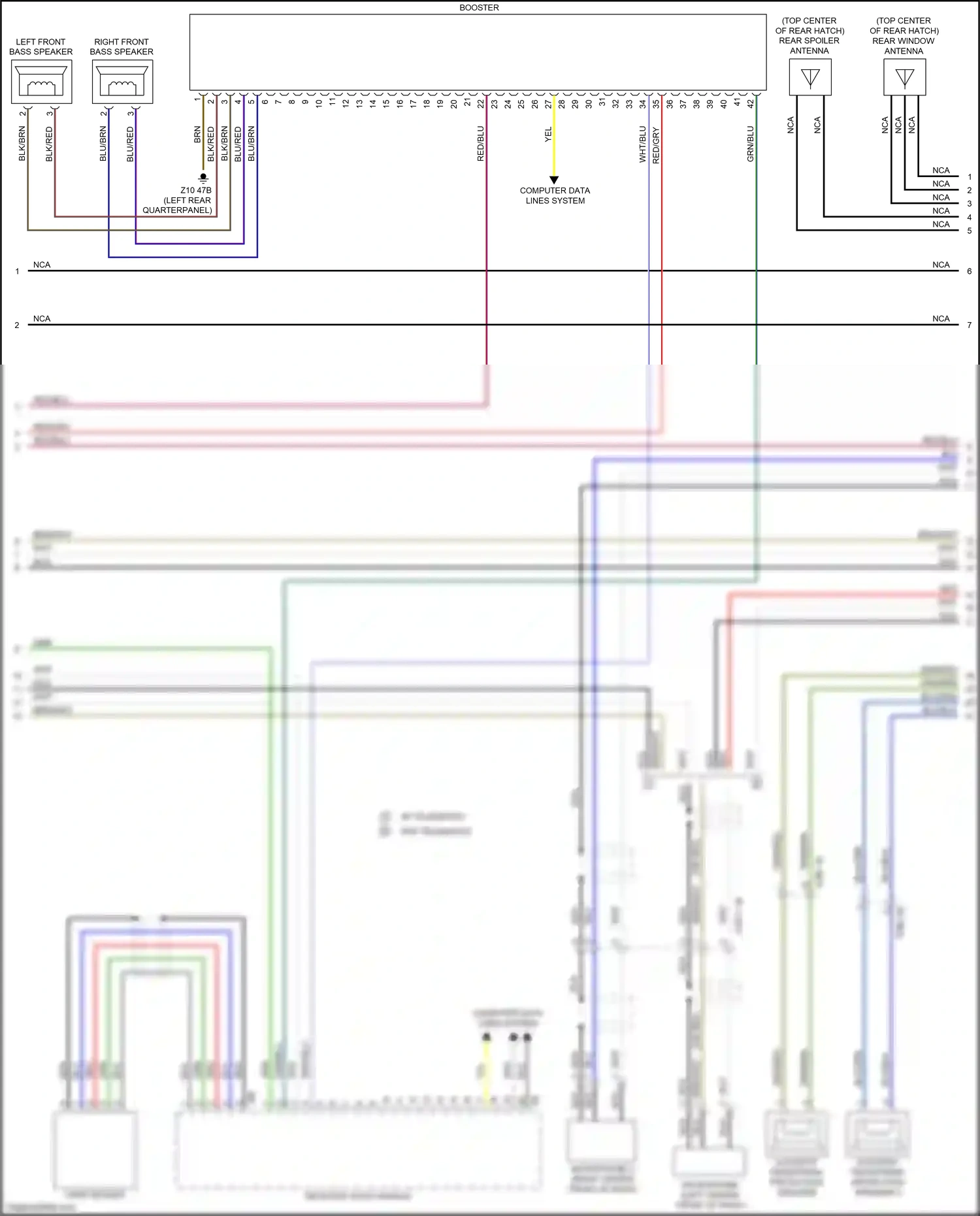 BMW X3 G01 (2017-2021) red/blu wiring diagram  (34 of 47)