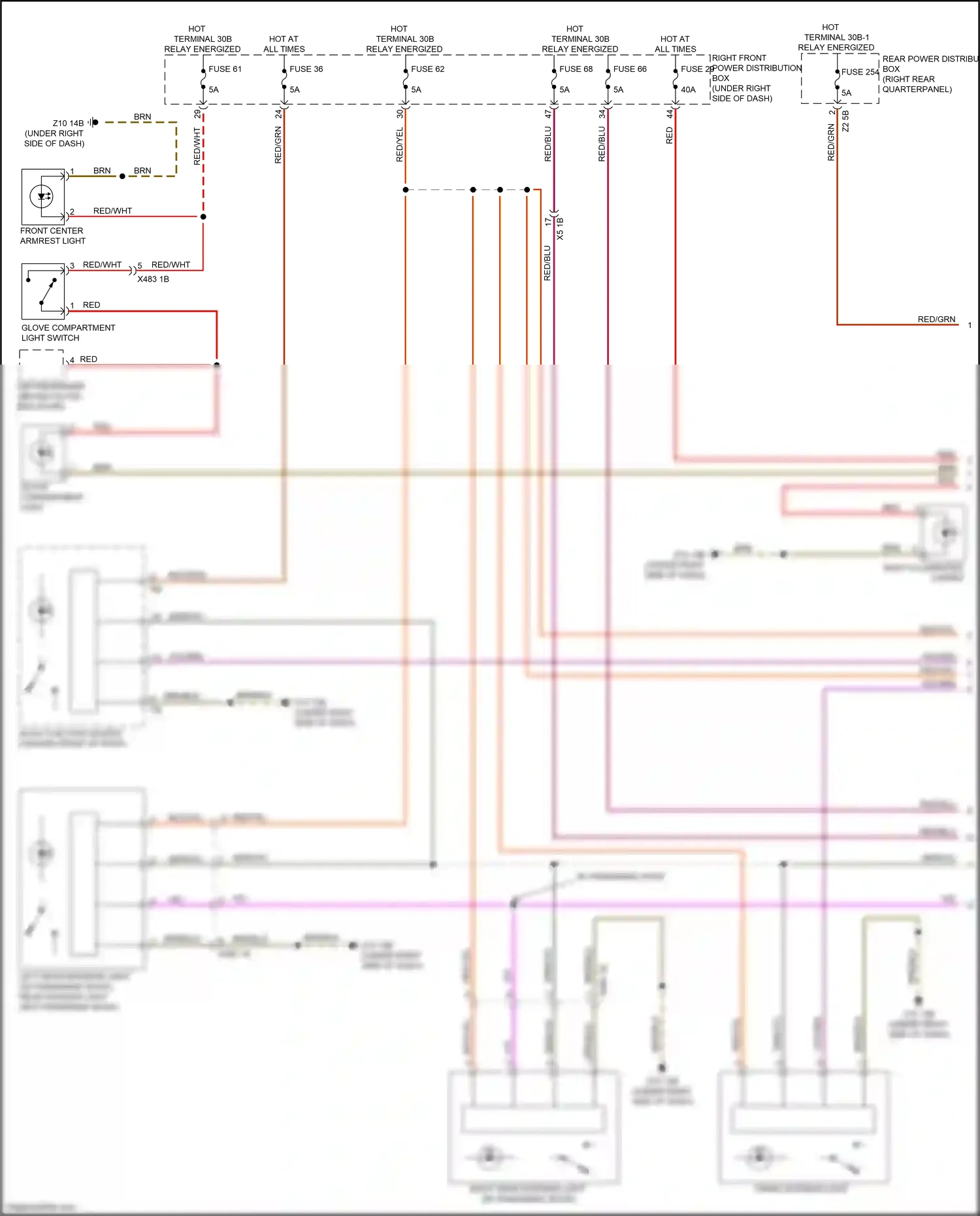 BMW X3 G01 (2017-2021) red/blu wiring diagram  (31 of 47)