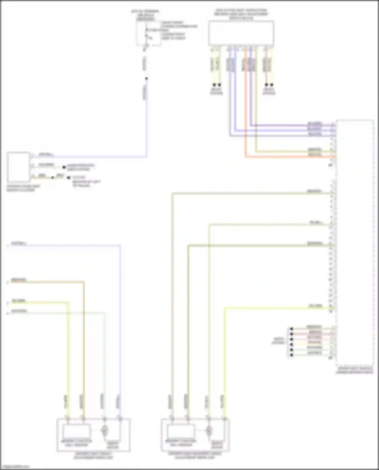 Wiring diagram seats system for BMW X3 G01 (2017-2021) (4 of 5)