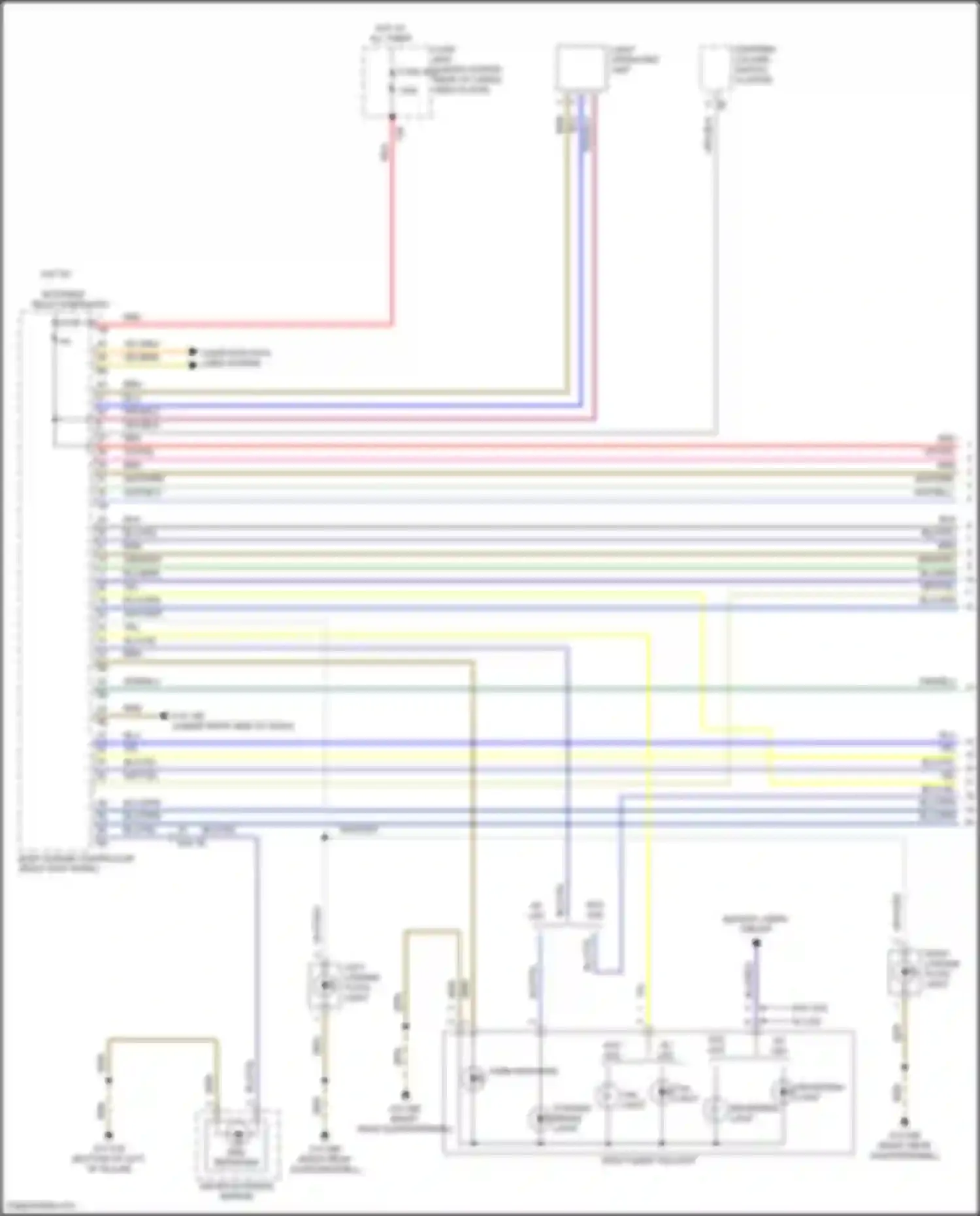 Wiring diagram turn indicator for BMW X3 G01 (2017-2021) (1 of 4)