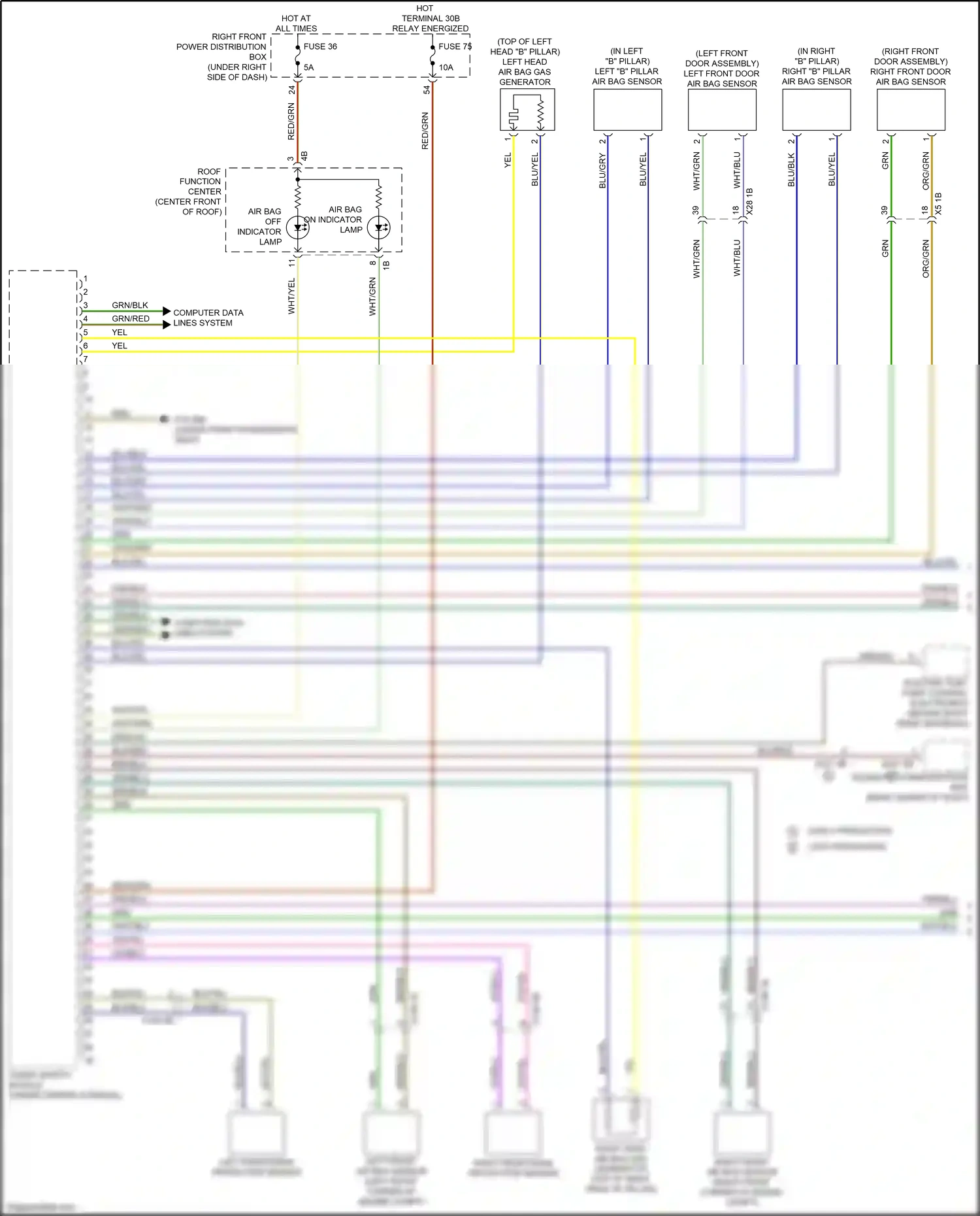 Wiring diagram vio/blu for BMW X3 G01 (2017-2021) (6 of 6)