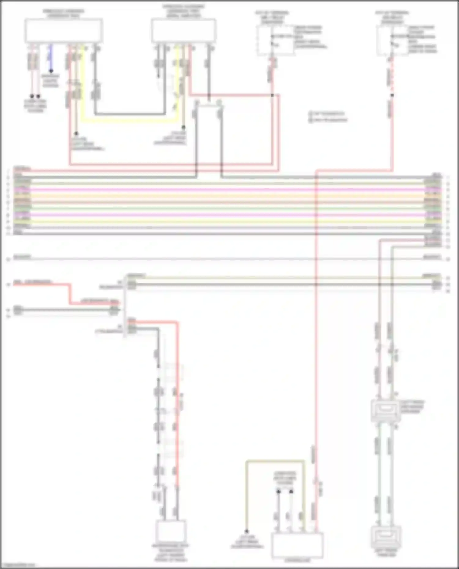 Wiring diagram w/ telematics w/o telematics for BMW X3 G01 (2017-2021) (4 of 12)