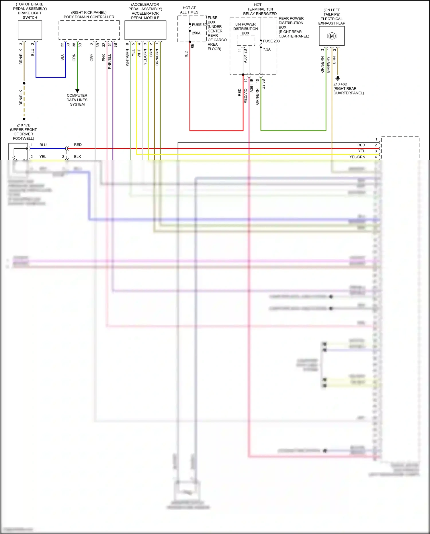BMW X3 G01 (2017-2021) wht/blu wiring diagram  (55 of 58)