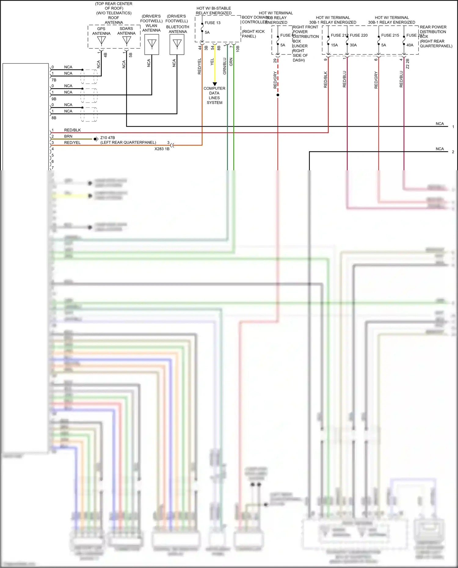 BMW X3 G01 (2017-2021) yel wiring diagram  (55 of 87)
