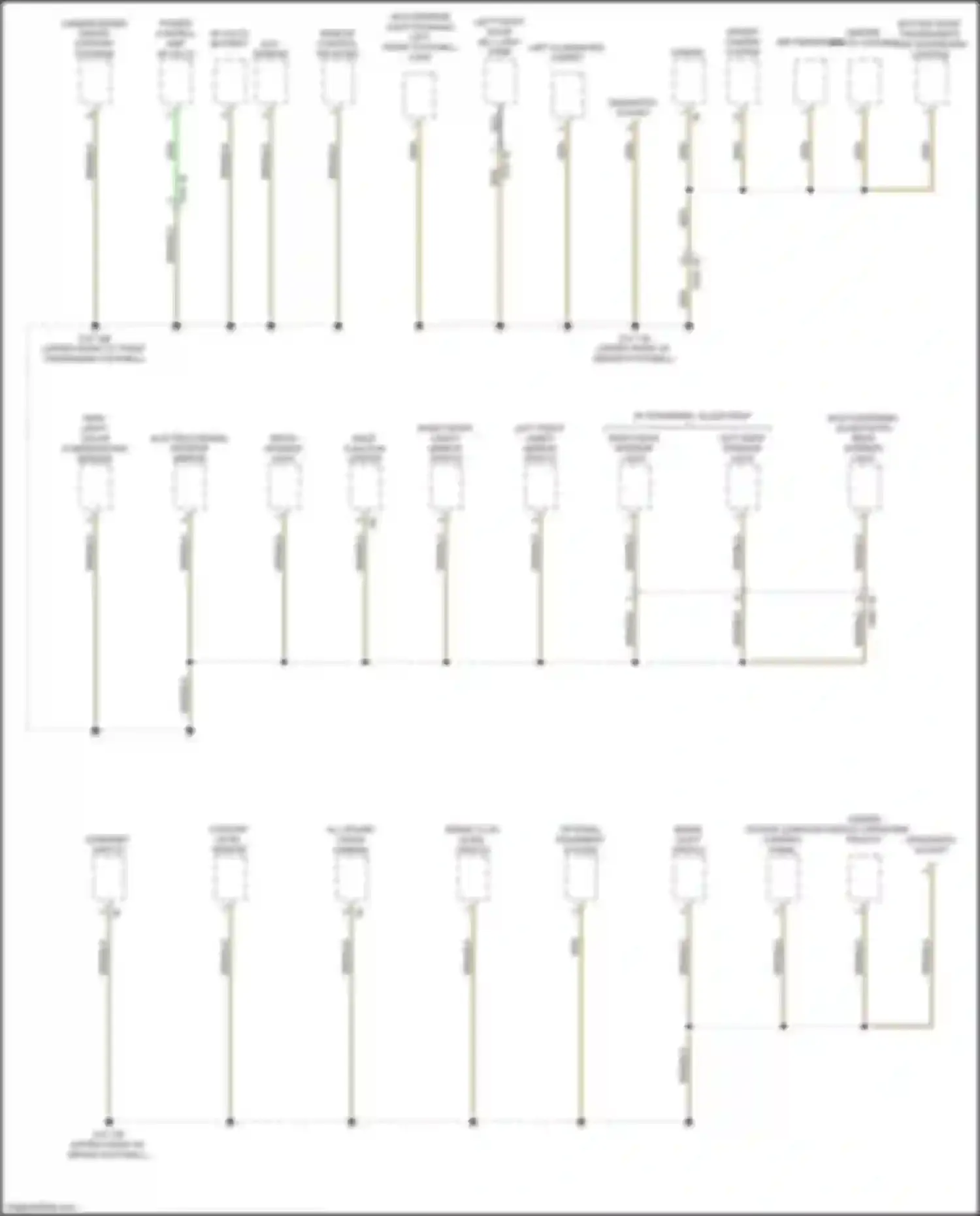 X4 M BMW F98 facelift (2021-2024): Ground distribution circuit (1 of 7)