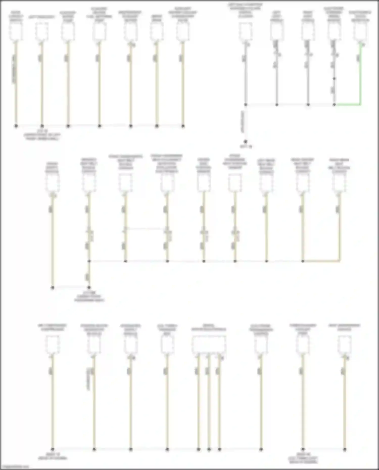X4 M BMW F98 facelift (2021-2024): Ground distribution circuit (3 of 7)
