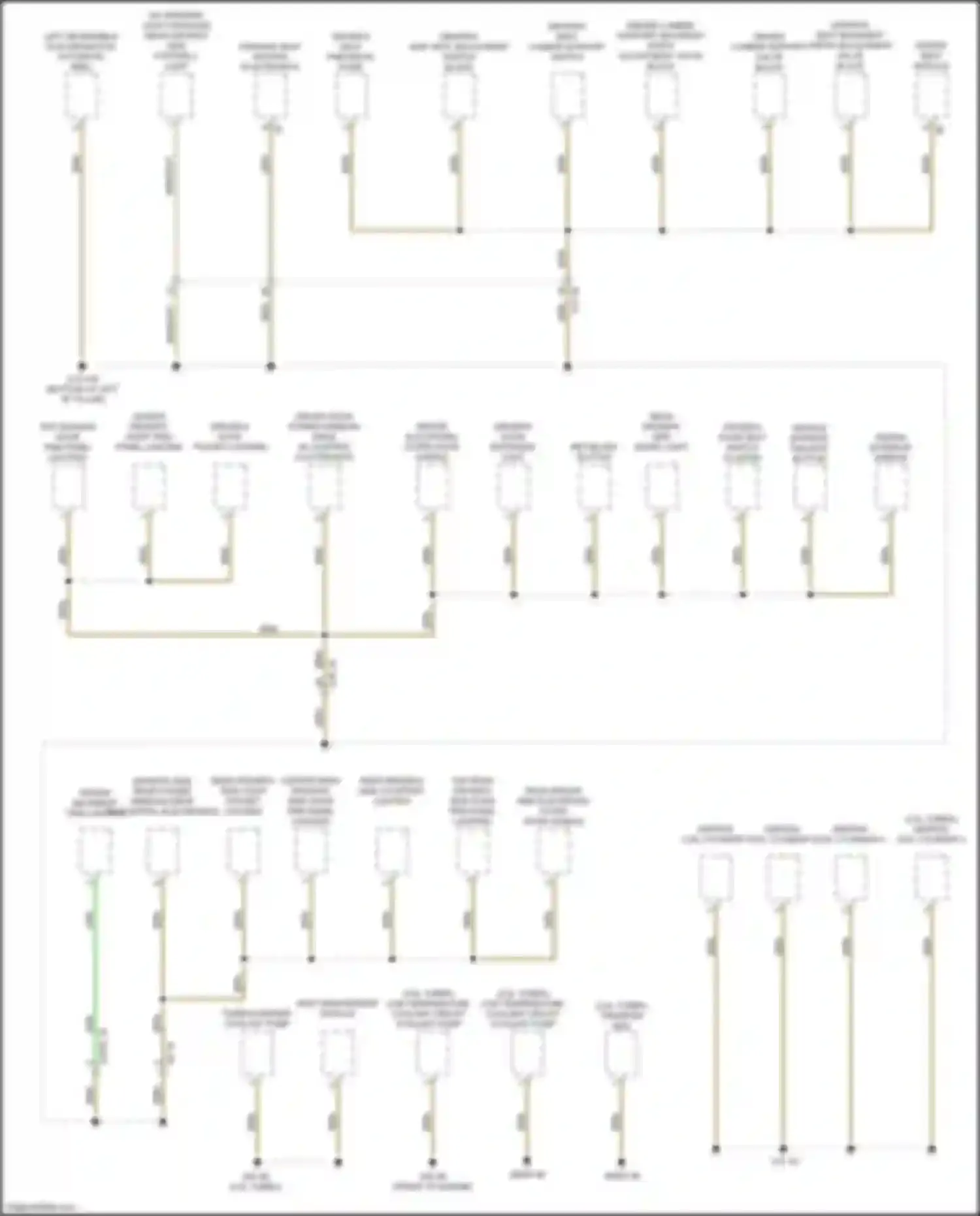 X4 M BMW F98 facelift (2021-2024): Ground distribution circuit (5 of 7)