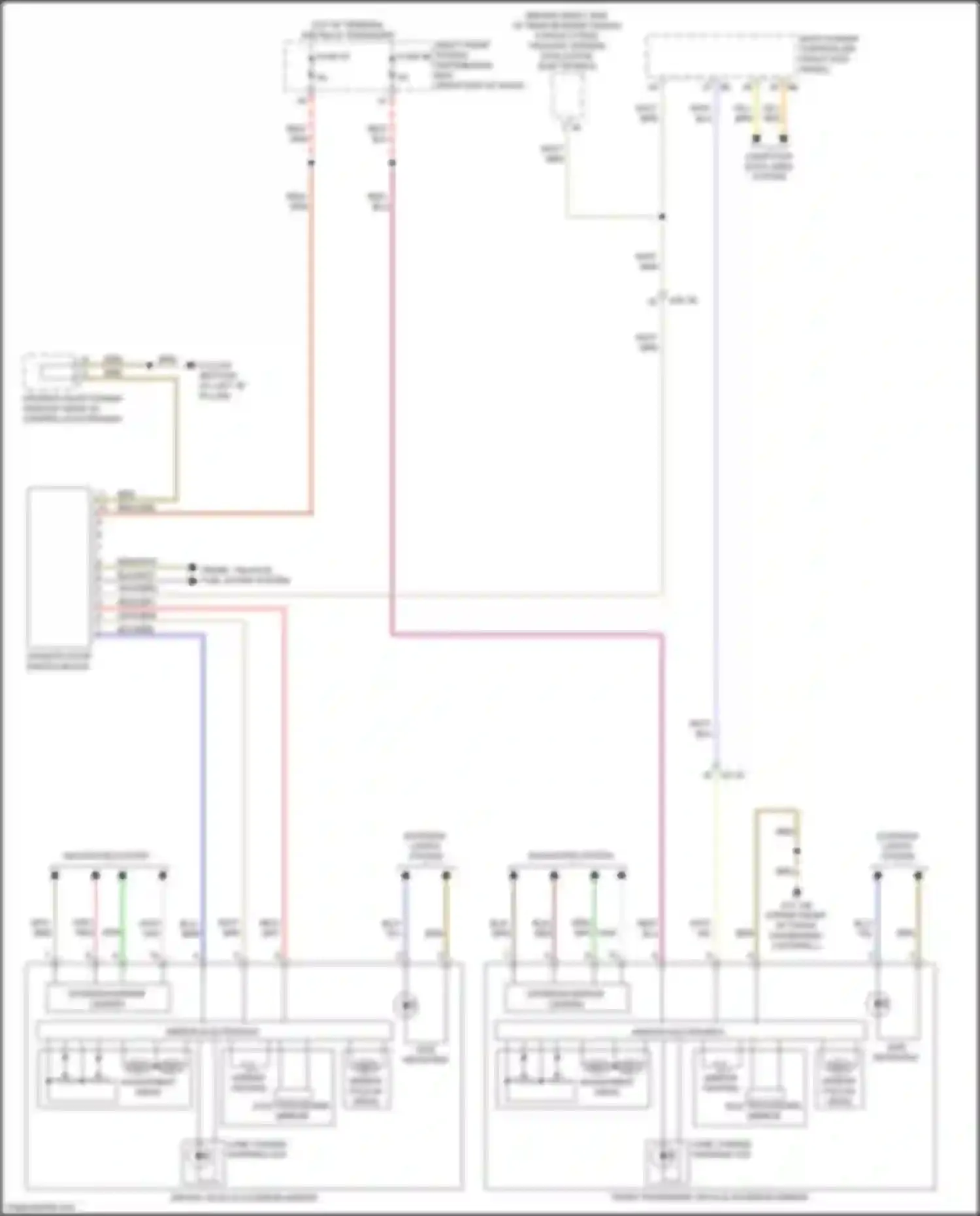 X4 M BMW F98 facelift (2021-2024): Memory mirrors circuit, w/ lin bus function