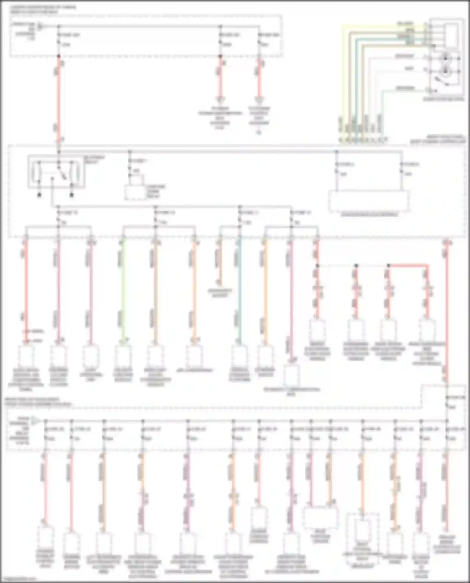 X4 M BMW F98 facelift (2021-2024): Power distribution circuit (2 of 8)