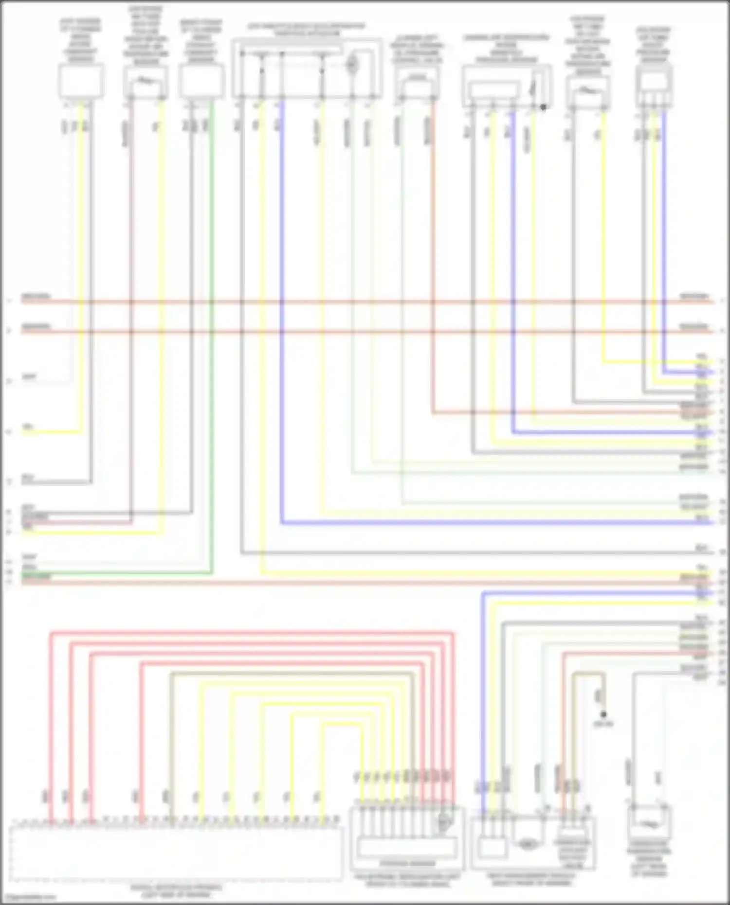 X4 M BMW F98 (2019-2021): Wiring diagram engine performance 3.0l turbo (2 of 6)