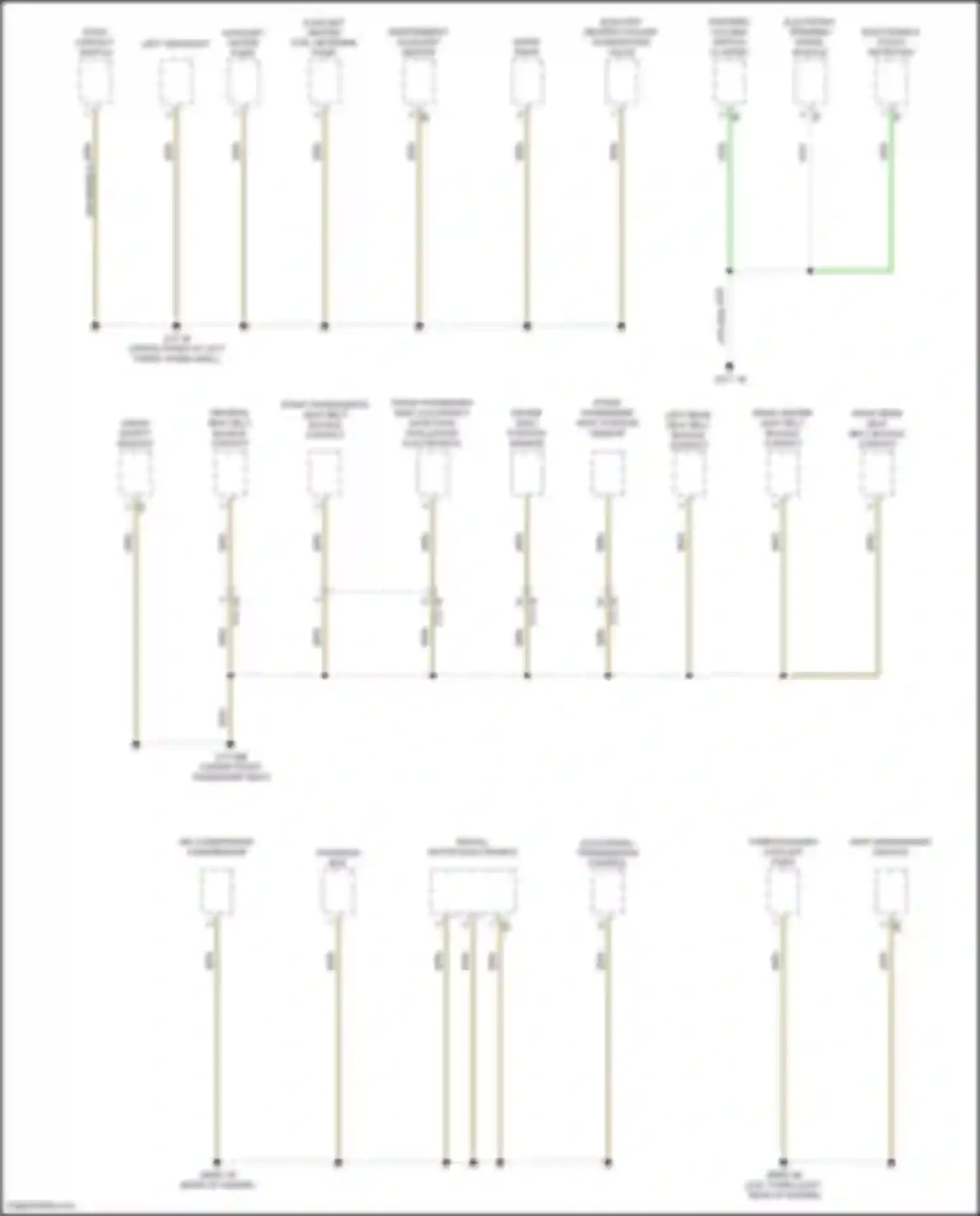 X4 M BMW F98 (2019-2021): Ground distribution circuit (3 of 7)