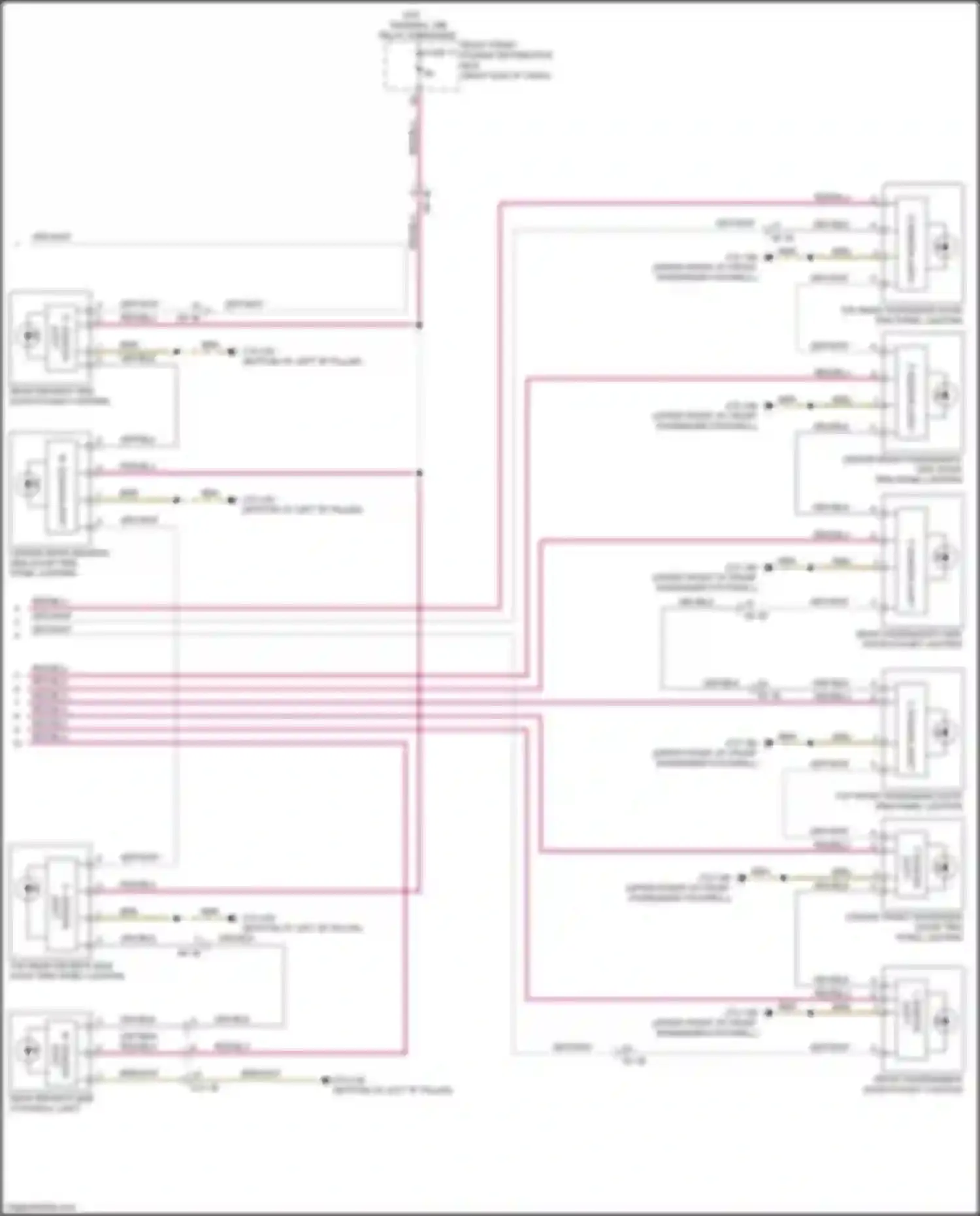 X4 M BMW F98 (2019-2021): Courtesy lamps circuit (4 of 4)