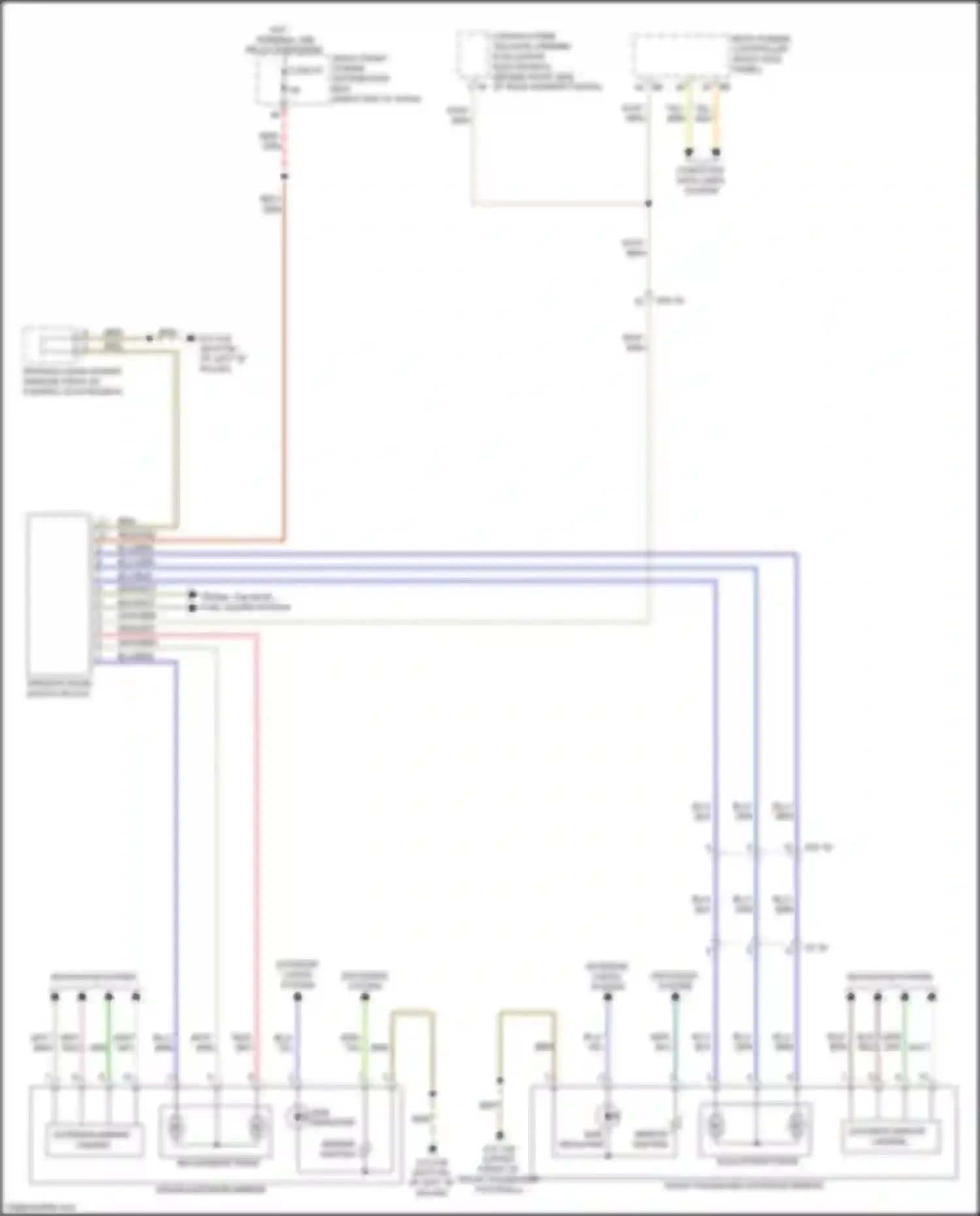 X4 M BMW F98 (2019-2021): Memory mirrors circuit, w/o lin bus function
